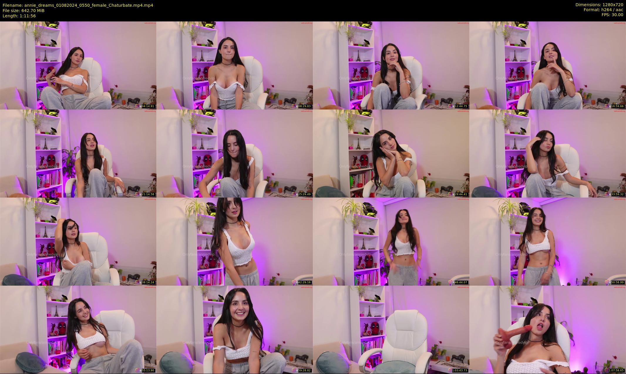 annie_dreams — 72 minute Chaturbate female cam show recording, 720p, Aug 1, 2024