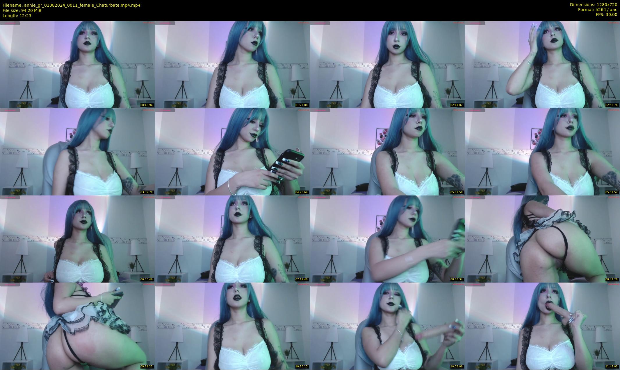 annie_gr — 13 minute Chaturbate female cam show recording, 720p, Aug 1, 2024