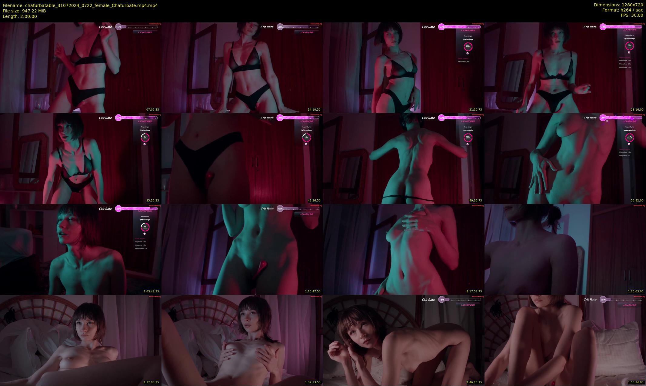 chaturbatable — 120 minute Chaturbate couple cam show recording, 720p, Jul 31, 2024