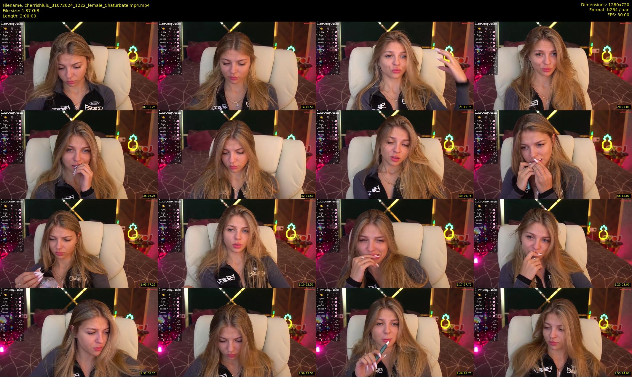 cherrishlulu — 120 minute Chaturbate female cam show recording, 720p, Jul 31, 2024