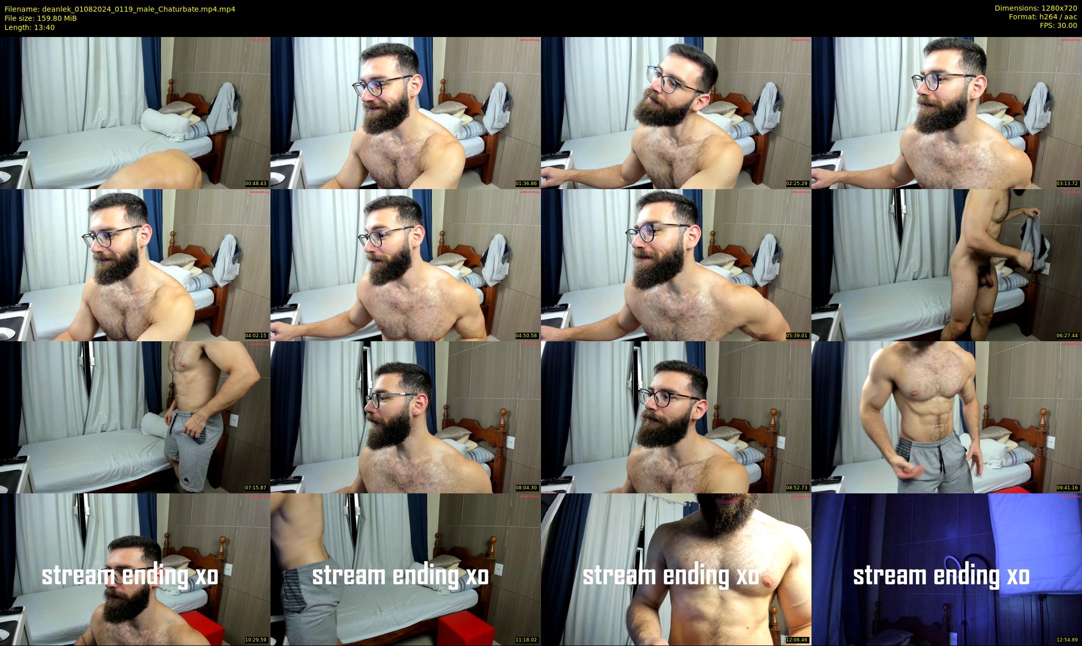 deanlek — 14 minute Chaturbate male cam show recording, 720p, Aug 1, 2024