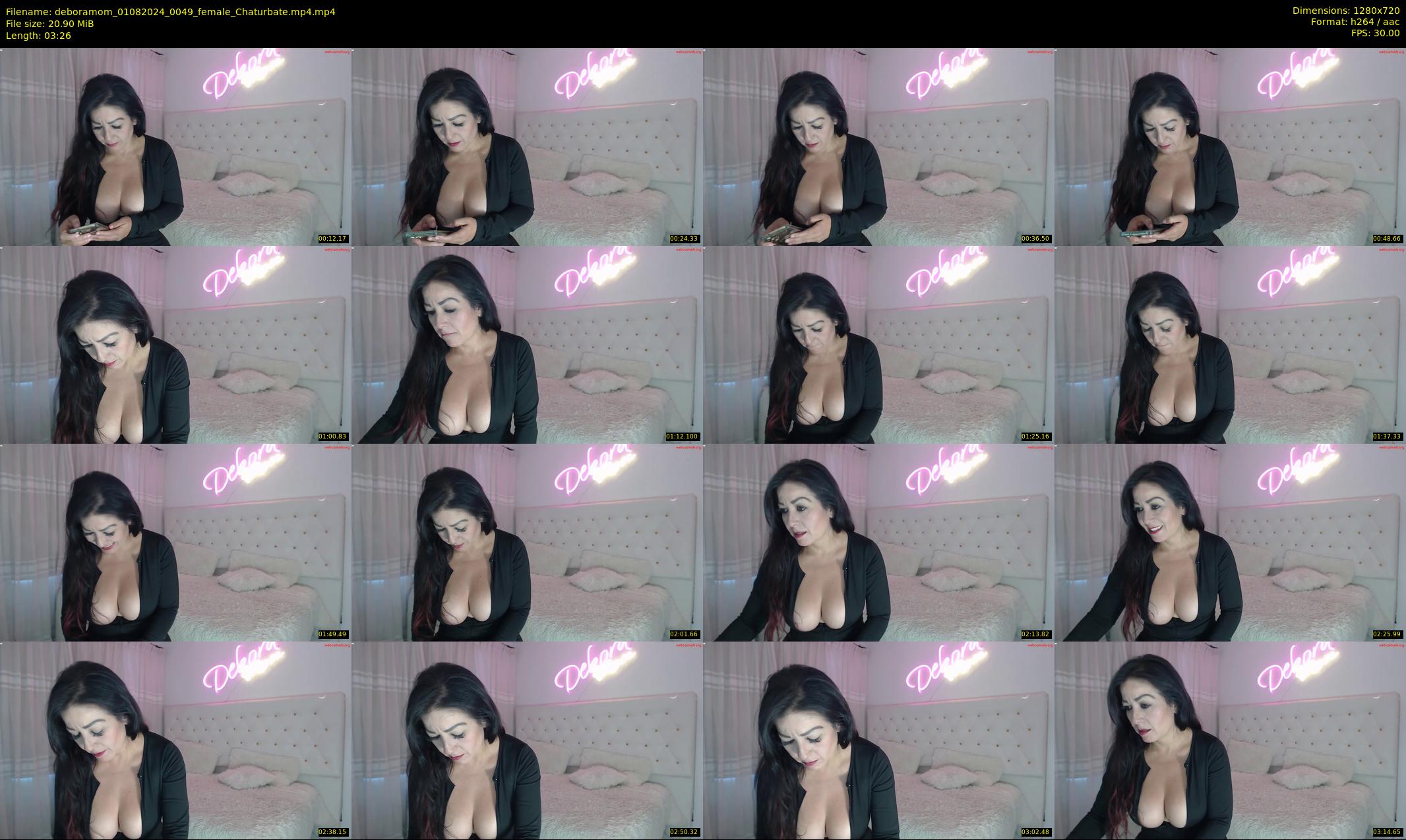 deboramom — 4 minute Chaturbate female cam show recording, 720p, Aug 1, 2024