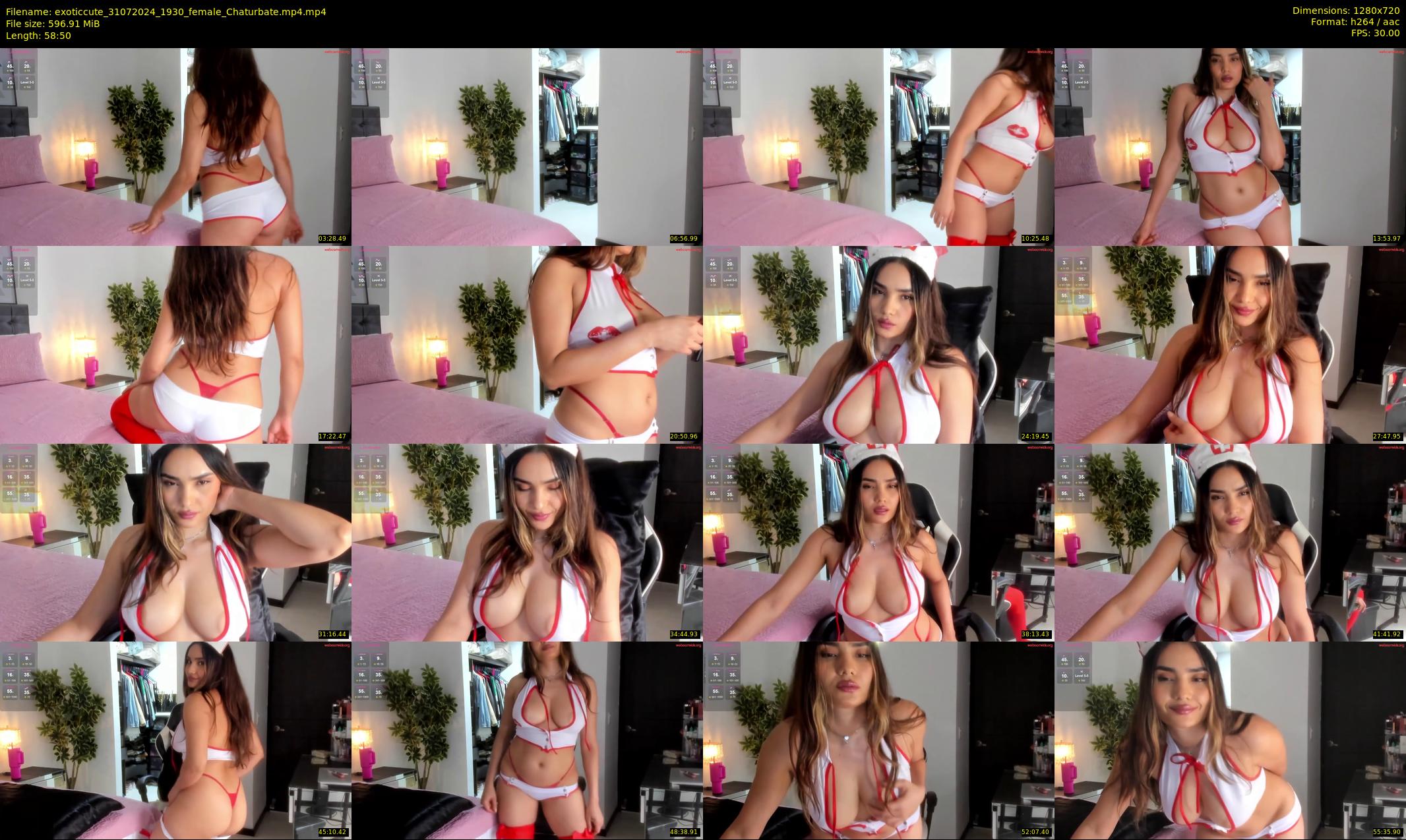 exoticcute — 59 minute Chaturbate female cam show recording, 720p, Jul 31, 2024