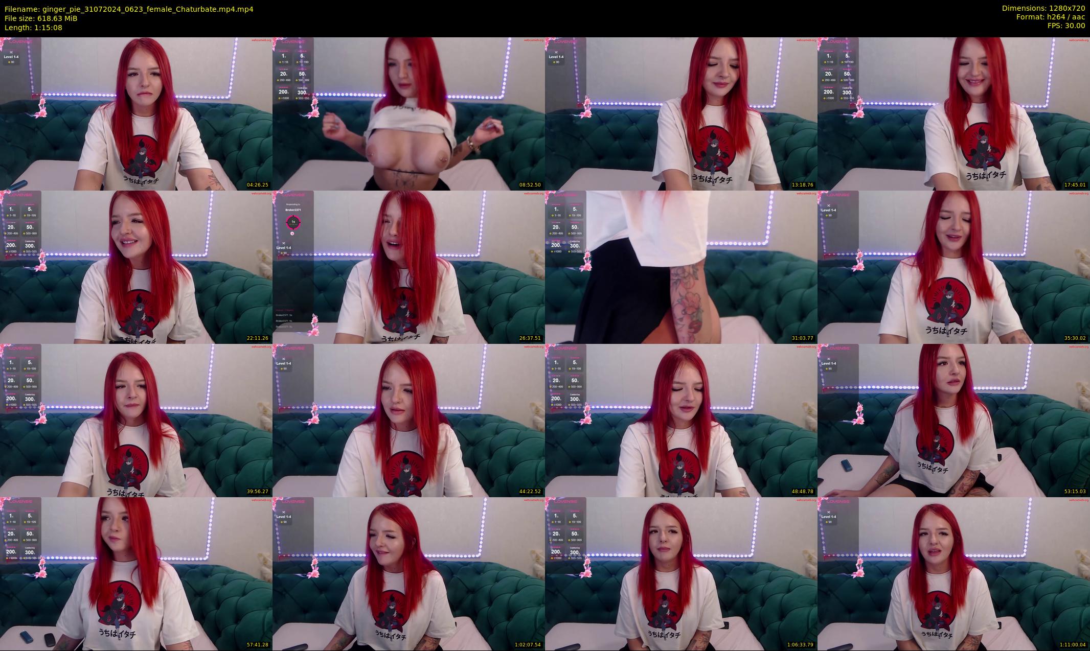 ginger_pie — 76 minute Chaturbate female cam show recording, 720p, Jul 31, 2024
