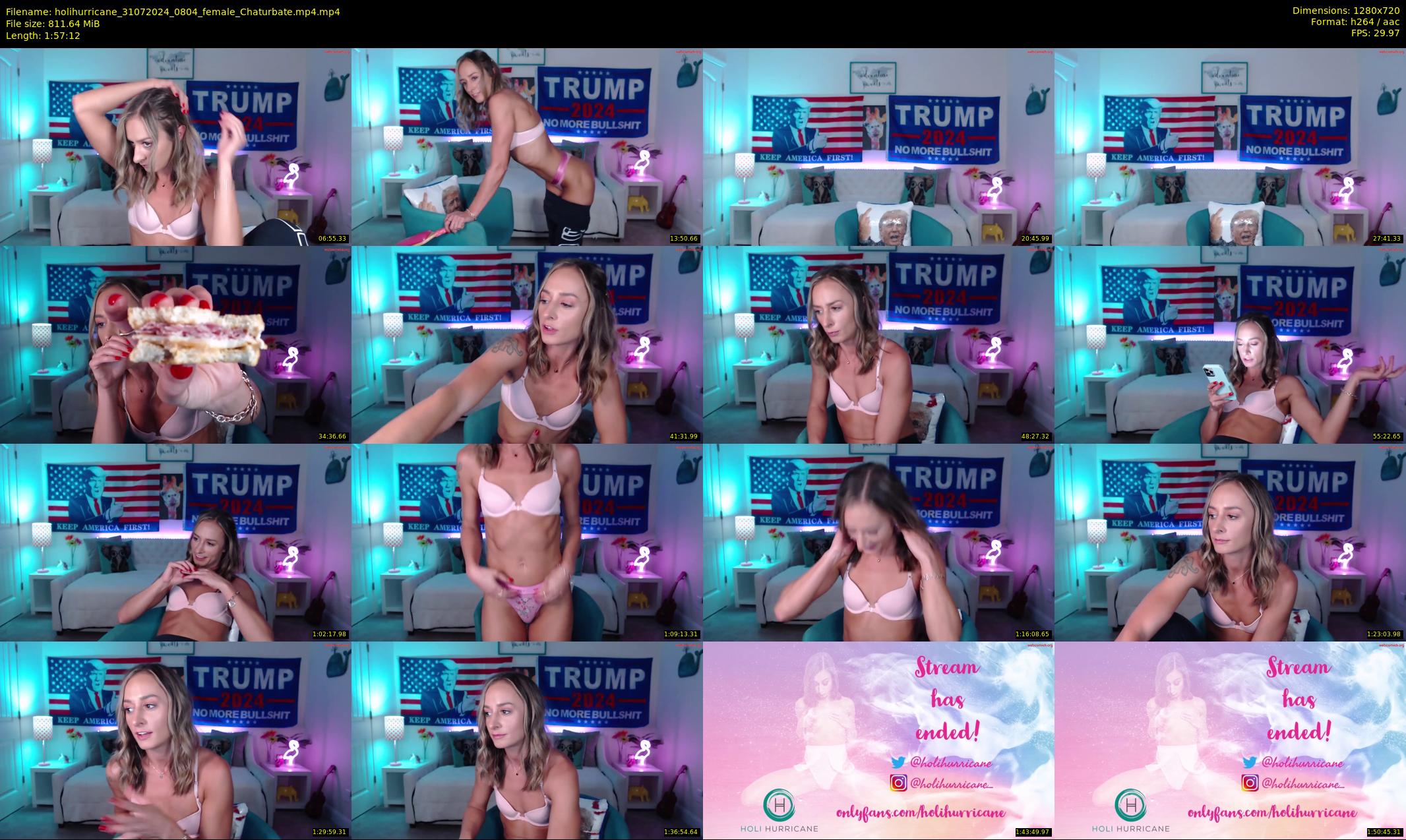 holihurricane — 118 minute Chaturbate female cam show recording, 720p, Jul 31, 2024
