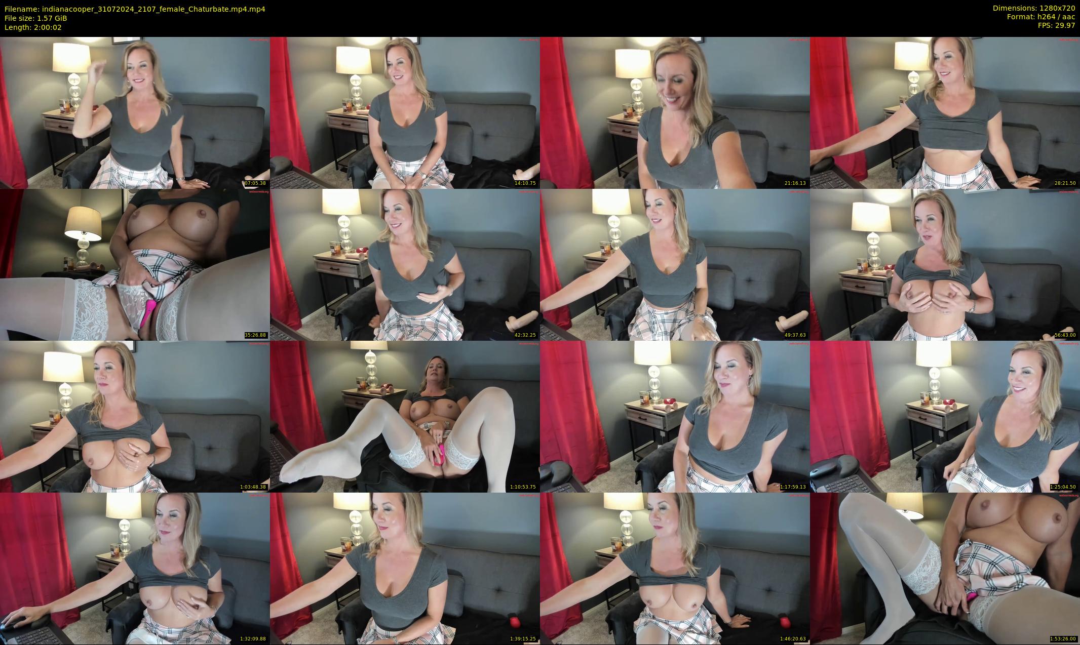 indianacooper — 121 minute Chaturbate female cam show recording, 720p, Jul 31, 2024