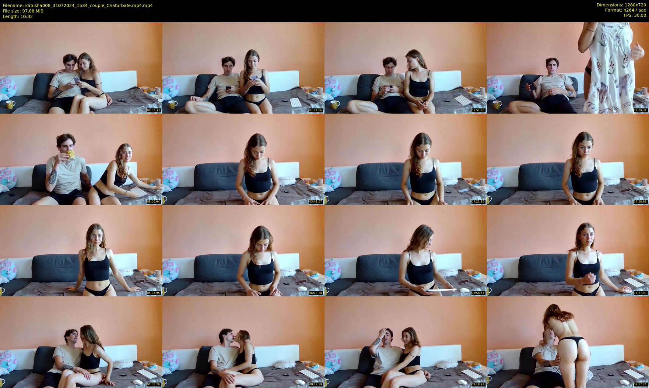 katusha008 — 11 minute Chaturbate couple cam show recording, 720p, Jul 31, 2024