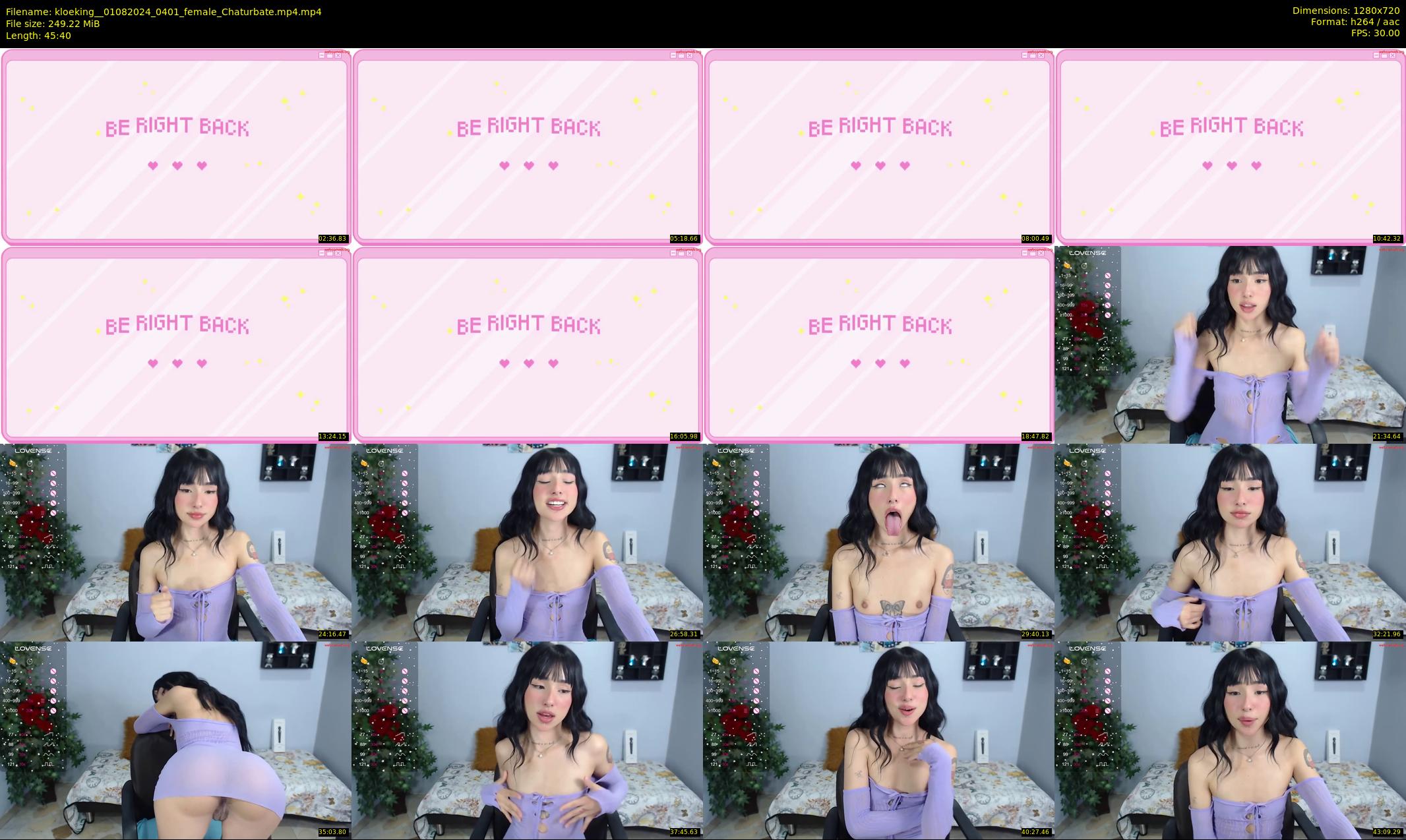 kloeking_ — 46 minute Chaturbate female cam show recording, 720p, Aug 1, 2024