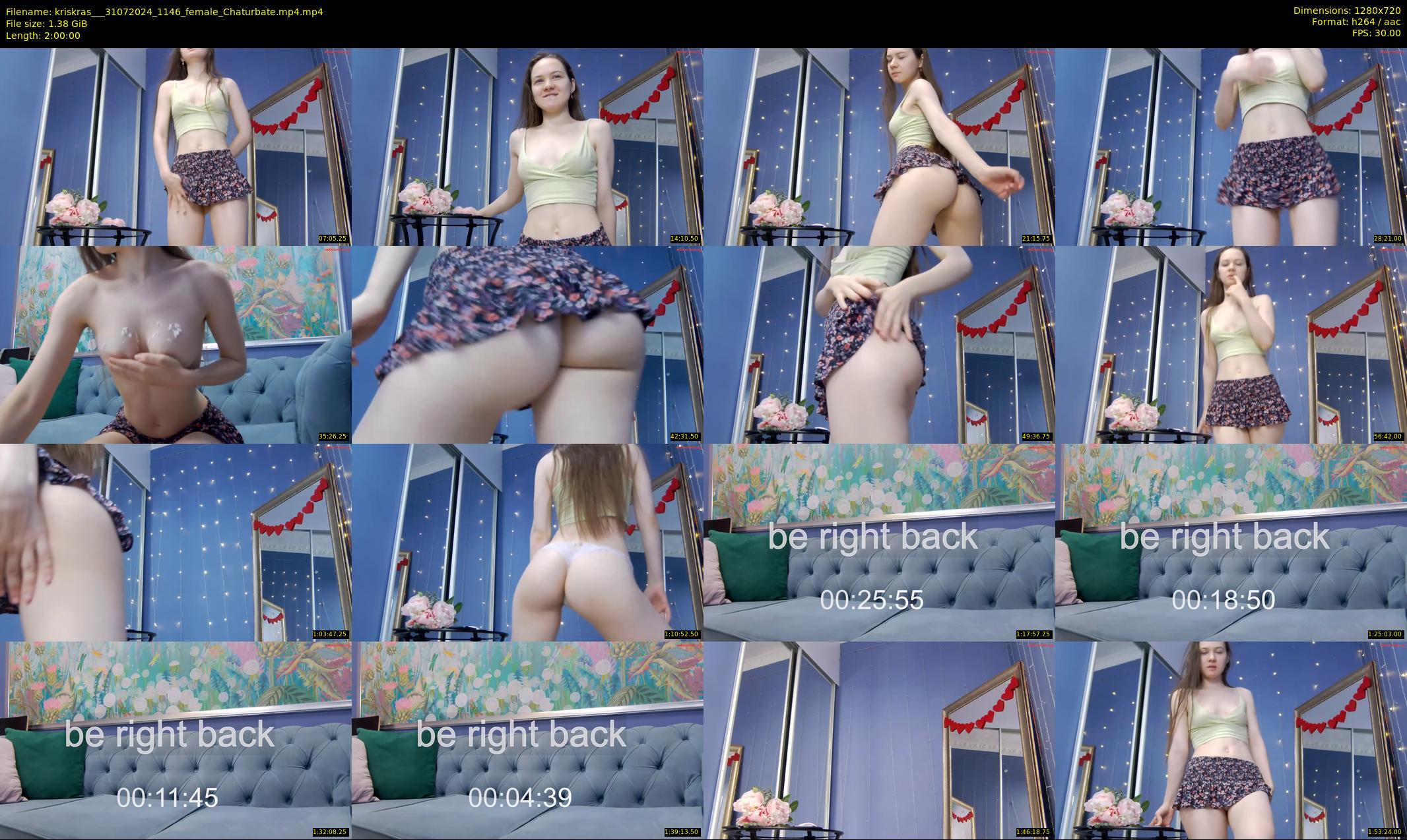 kriskras__ — 120 minute Chaturbate female cam show recording, 720p, Jul 31, 2024