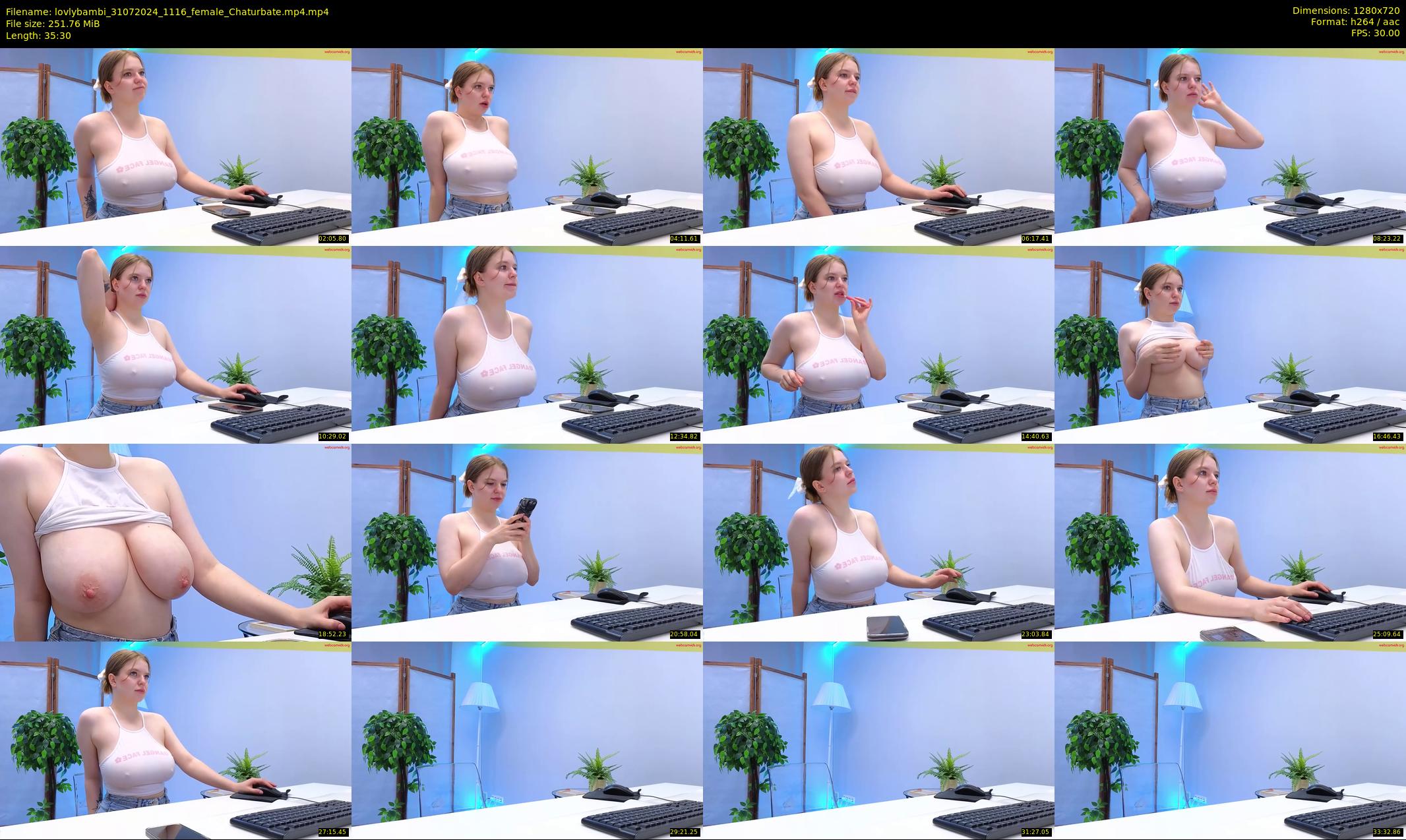 lovlybambi — 36 minute Chaturbate female cam show recording, 720p, Jul 31, 2024