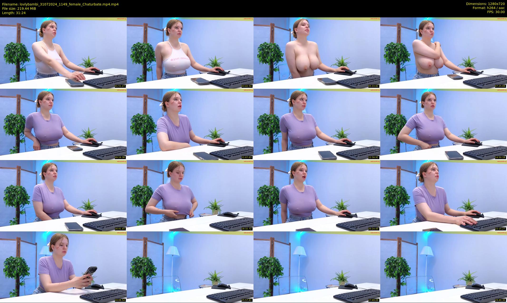 lovlybambi — 32 minute Chaturbate female cam show recording, 720p, Jul 31, 2024