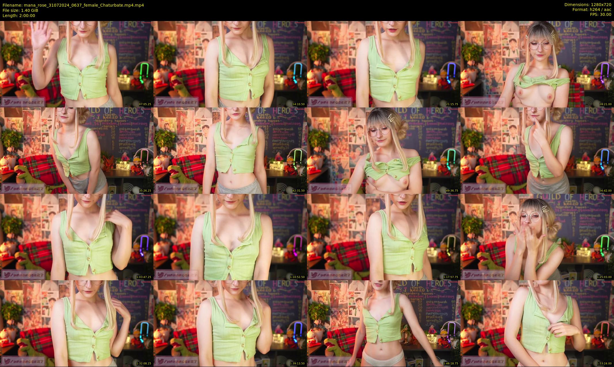 mana_rose — 120 minute Chaturbate female cam show recording, 720p, Jul 31, 2024