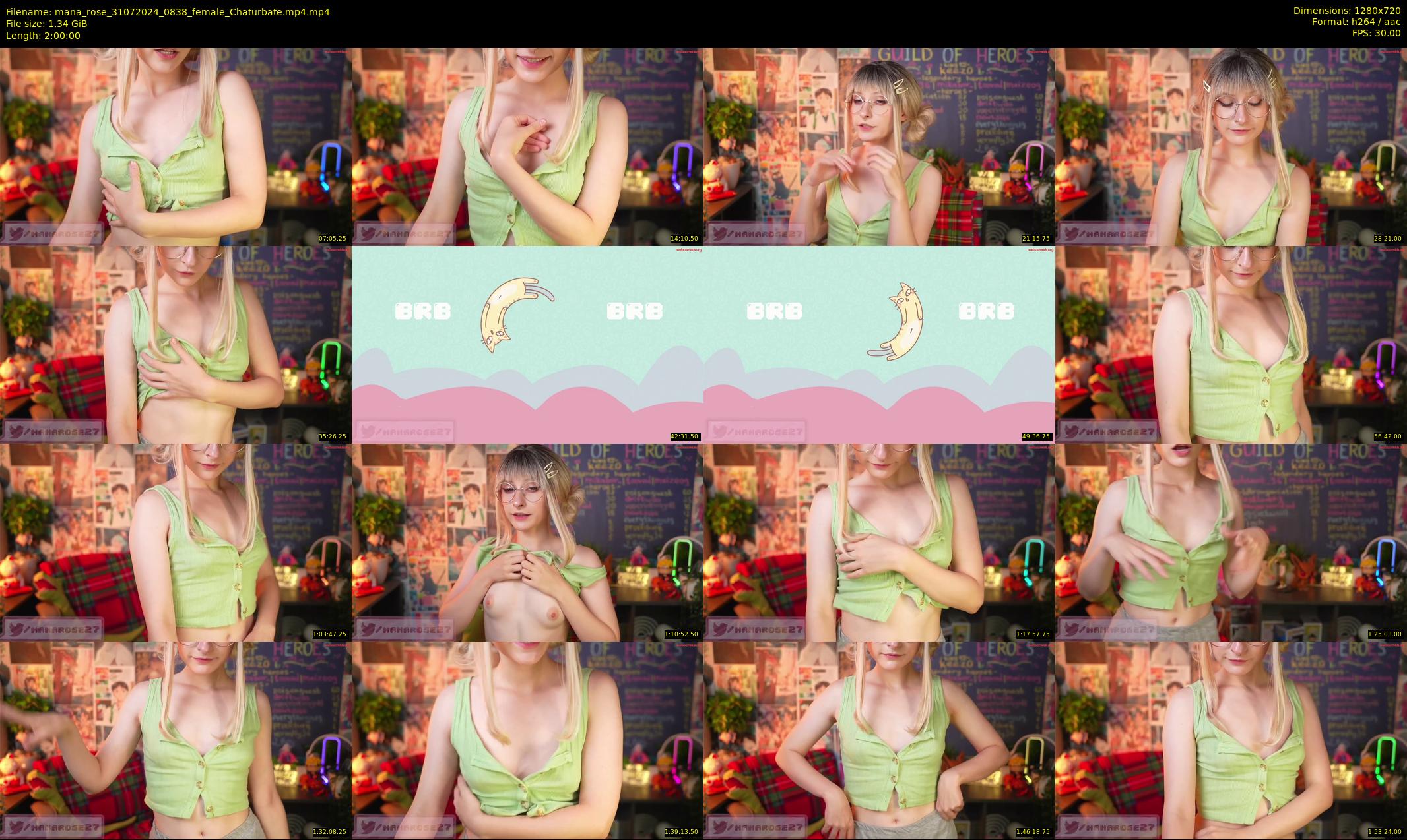 mana_rose — 120 minute Chaturbate female cam show recording, 720p, Jul 31, 2024