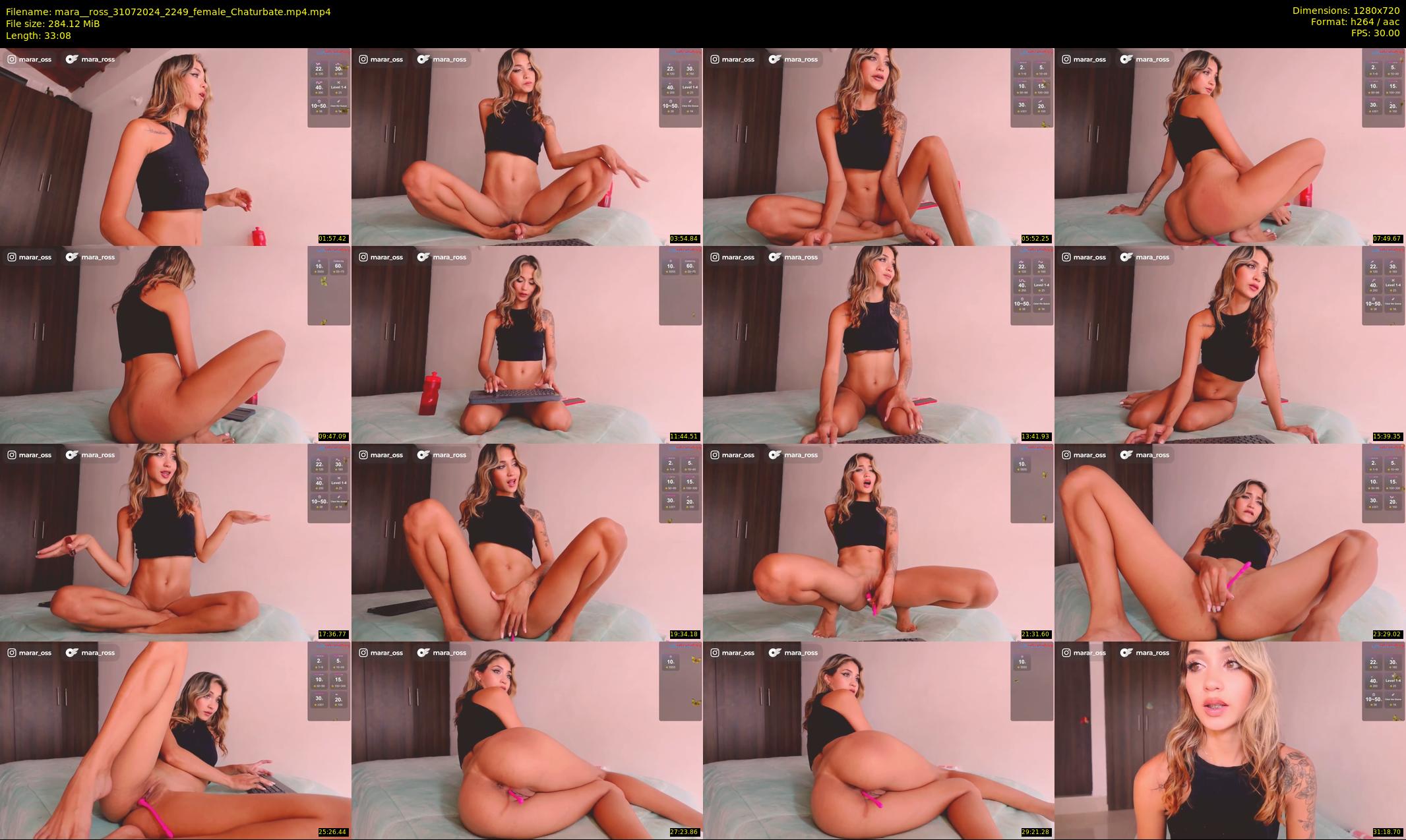 mara__ross — 34 minute Chaturbate female cam show recording, 720p, Jul 31, 2024