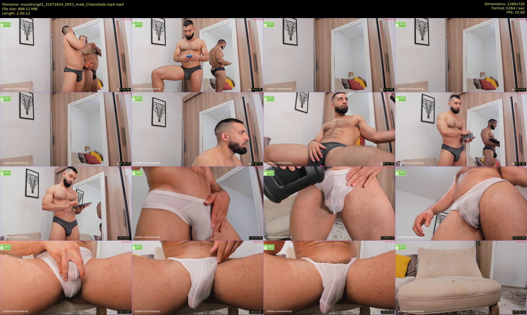 maxstrong01 — 121 minute Chaturbate male cam show recording, 720p, Jul 31, 2024