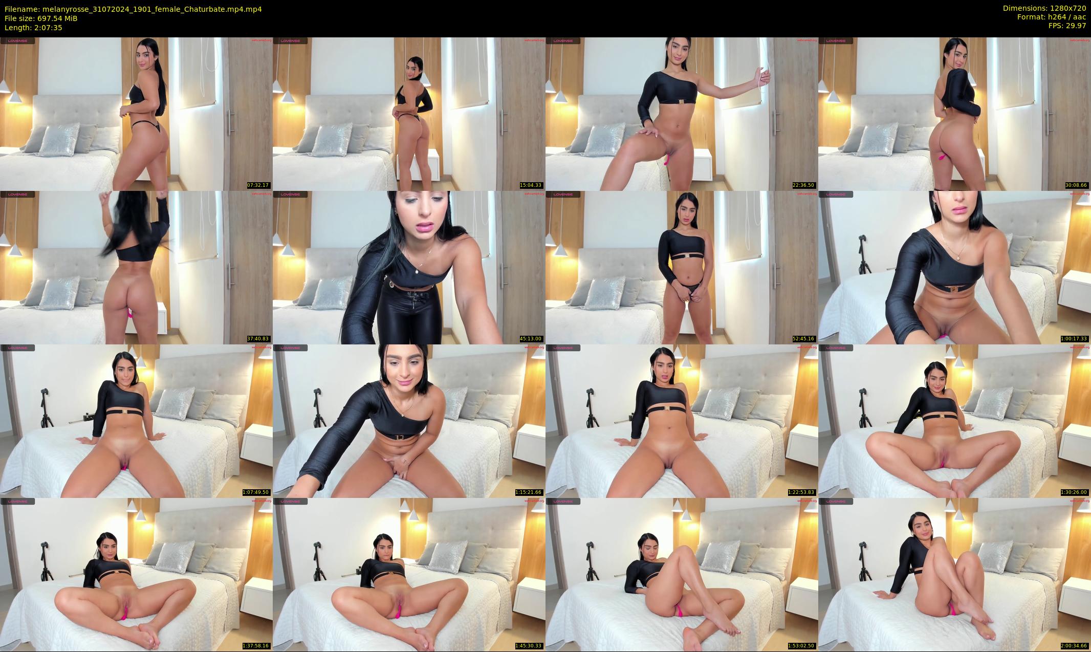 melanyrosse — 128 minute Chaturbate female cam show recording, 720p, Jul 31, 2024