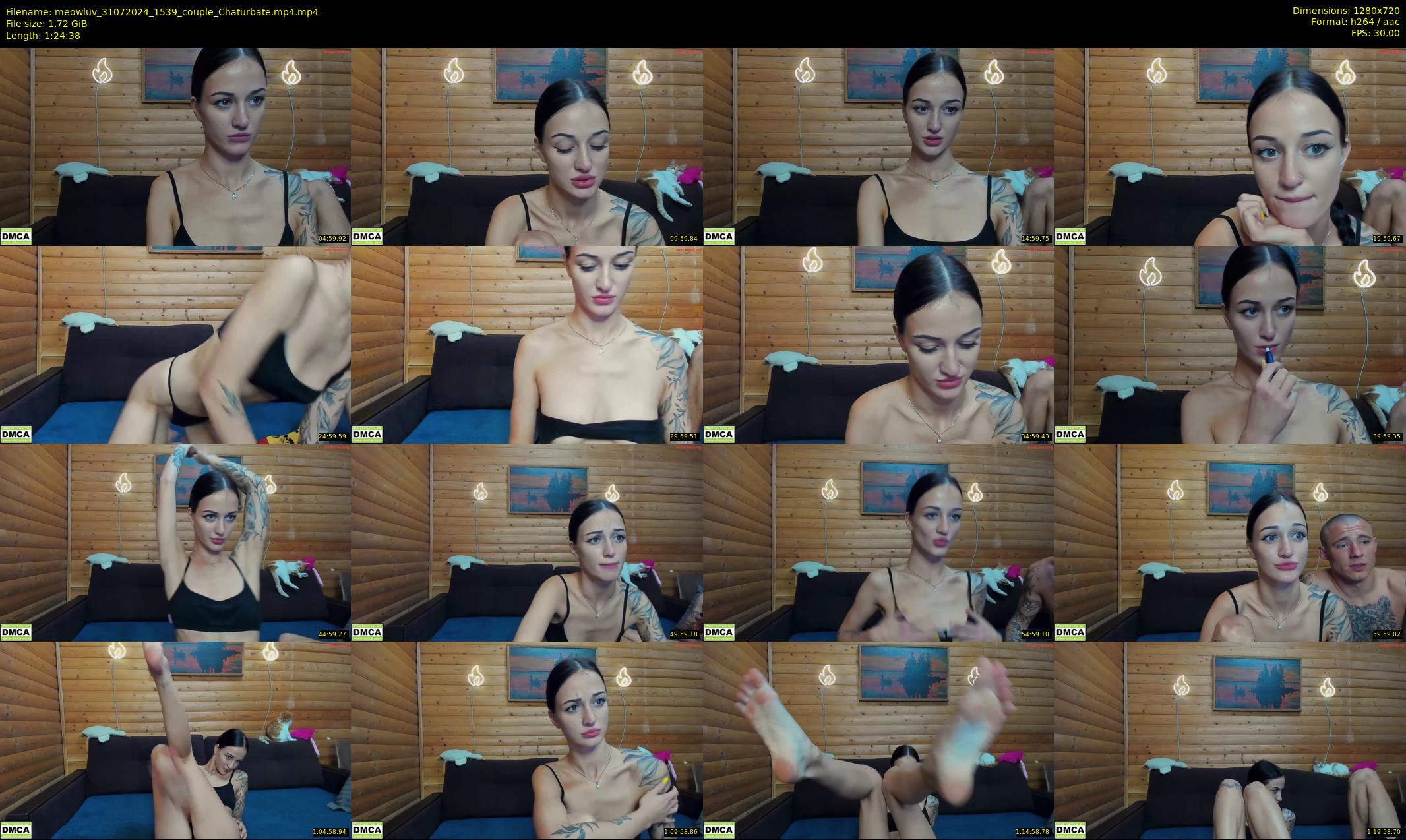 meowluv — 85 minute Chaturbate couple cam show recording, 720p, Jul 31, 2024