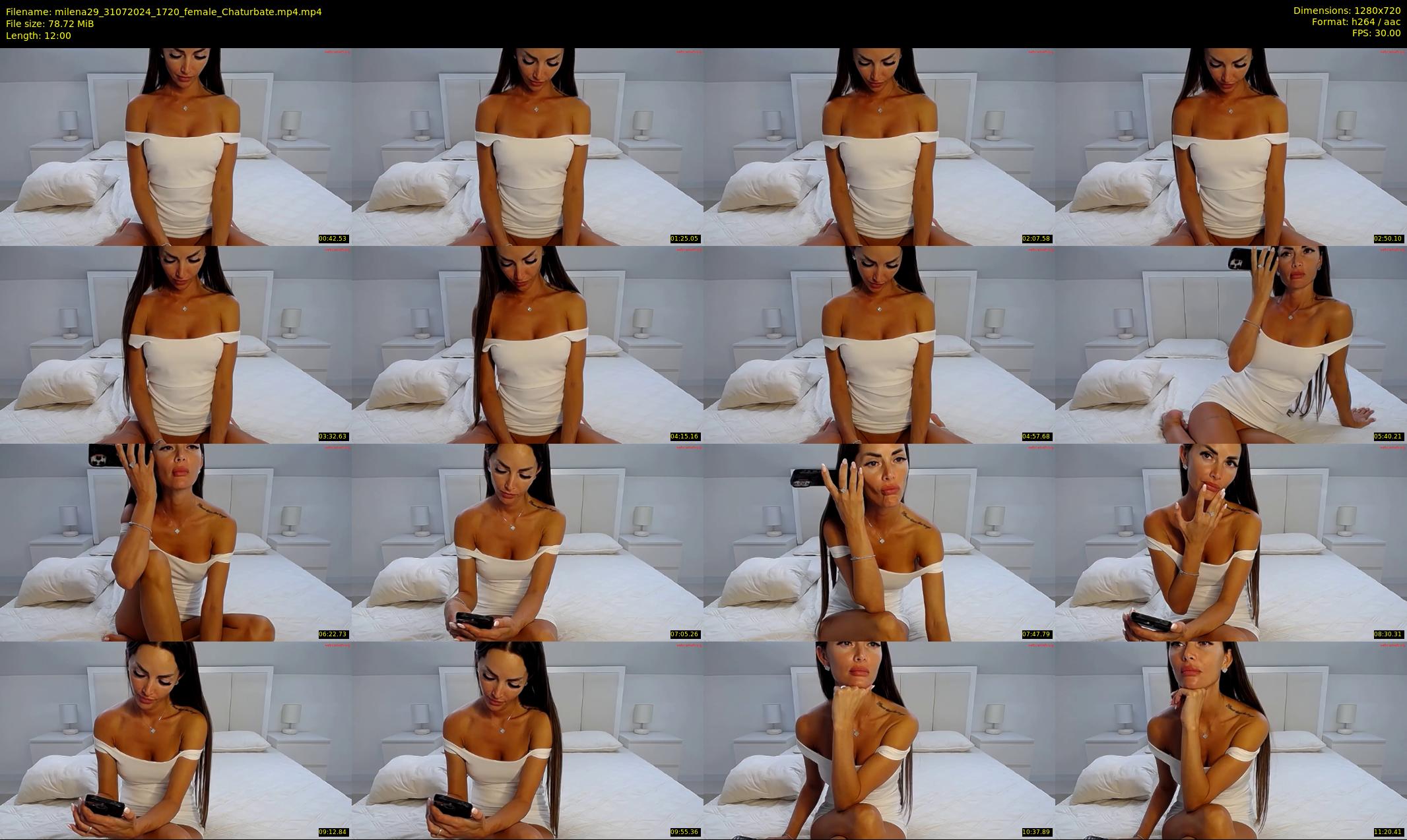 milena29 — 12 minute Chaturbate female cam show recording, 720p, Jul 31, 2024