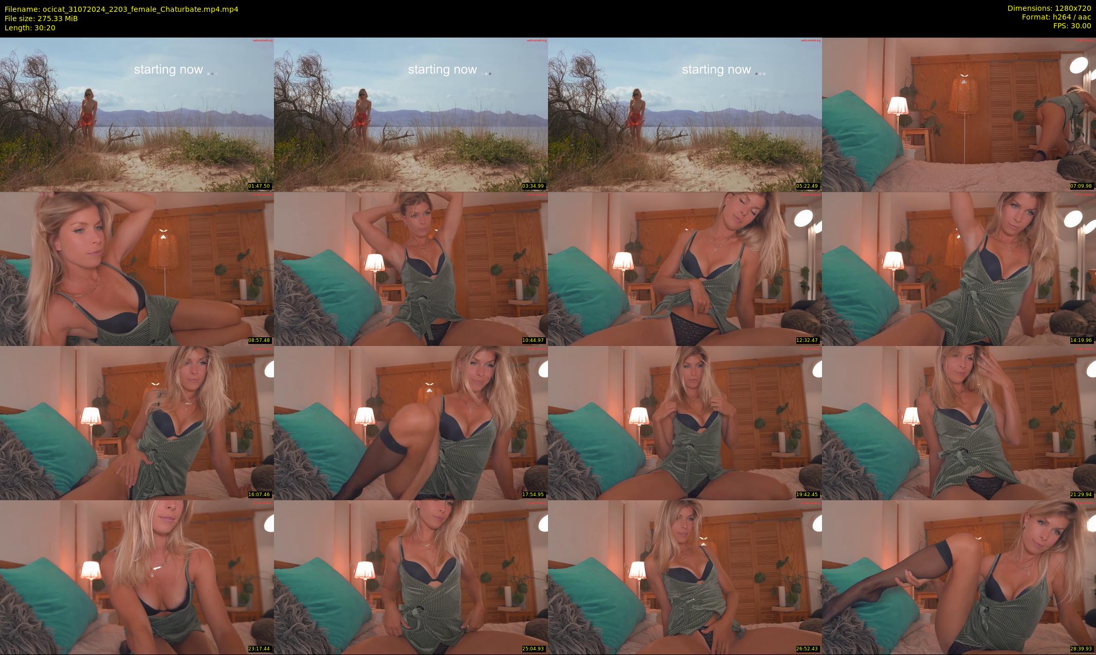 ocicat — 31 minute Chaturbate female cam show recording, 720p, Jul 31, 2024