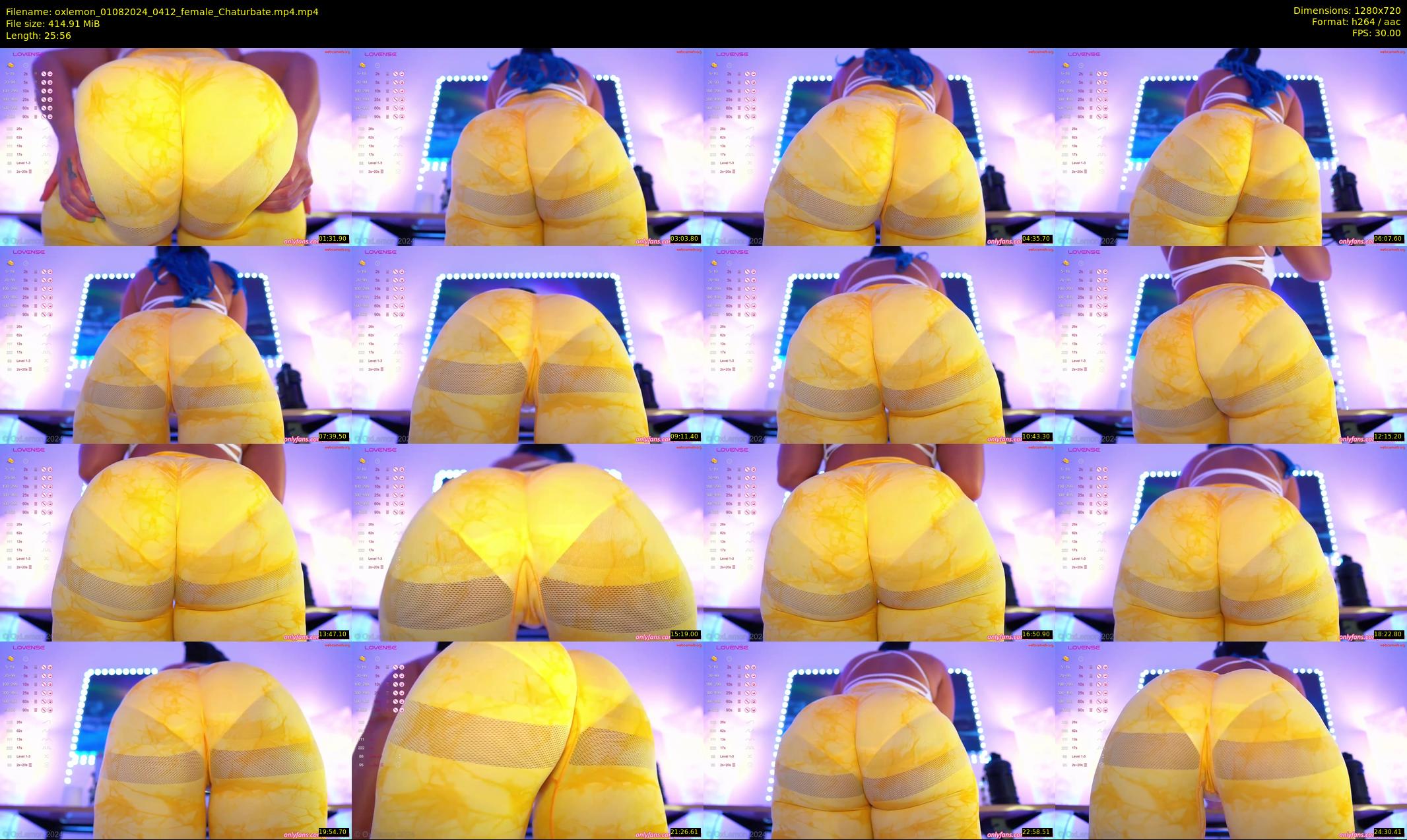 oxlemon — 26 minute Chaturbate female cam show recording, 720p, Aug 1, 2024