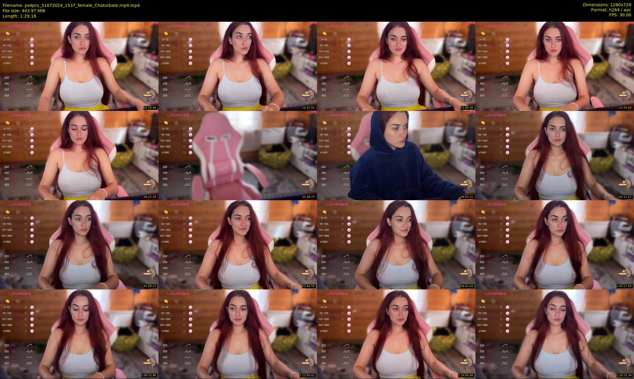 ps4pro — 90 minute Chaturbate female cam show recording, 720p, Jul 31, 2024