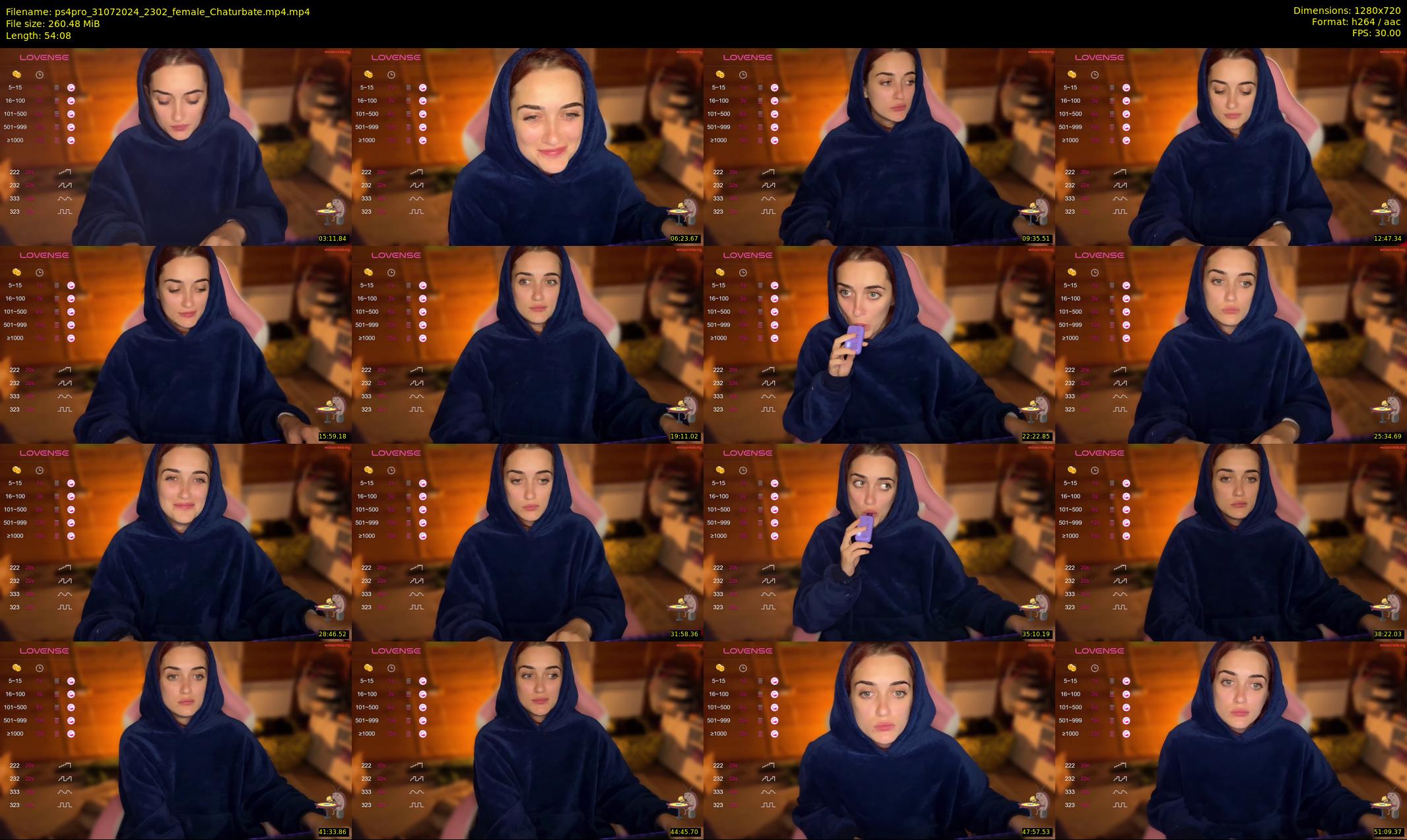 ps4pro — 55 minute Chaturbate female cam show recording, 720p, Jul 31, 2024