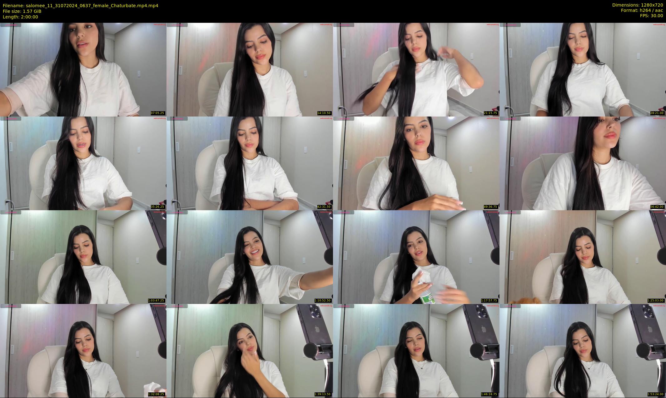 salomee_11 — 120 minute Chaturbate female cam show recording, 720p, Jul 31, 2024