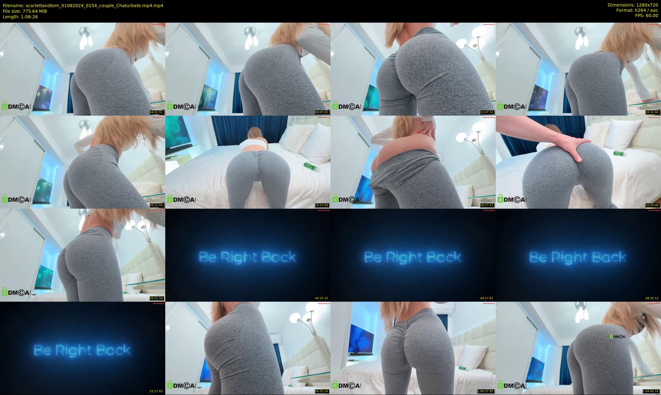 scarlettandtom — 69 minute Chaturbate couple cam show recording, 720p, Aug 1, 2024
