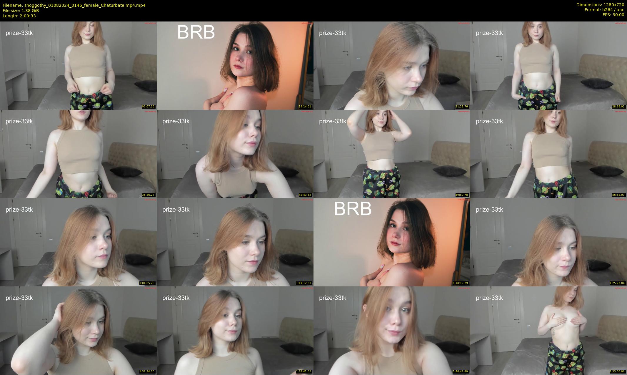 shoggothy — 121 minute Chaturbate female cam show recording, 720p, Aug 1, 2024