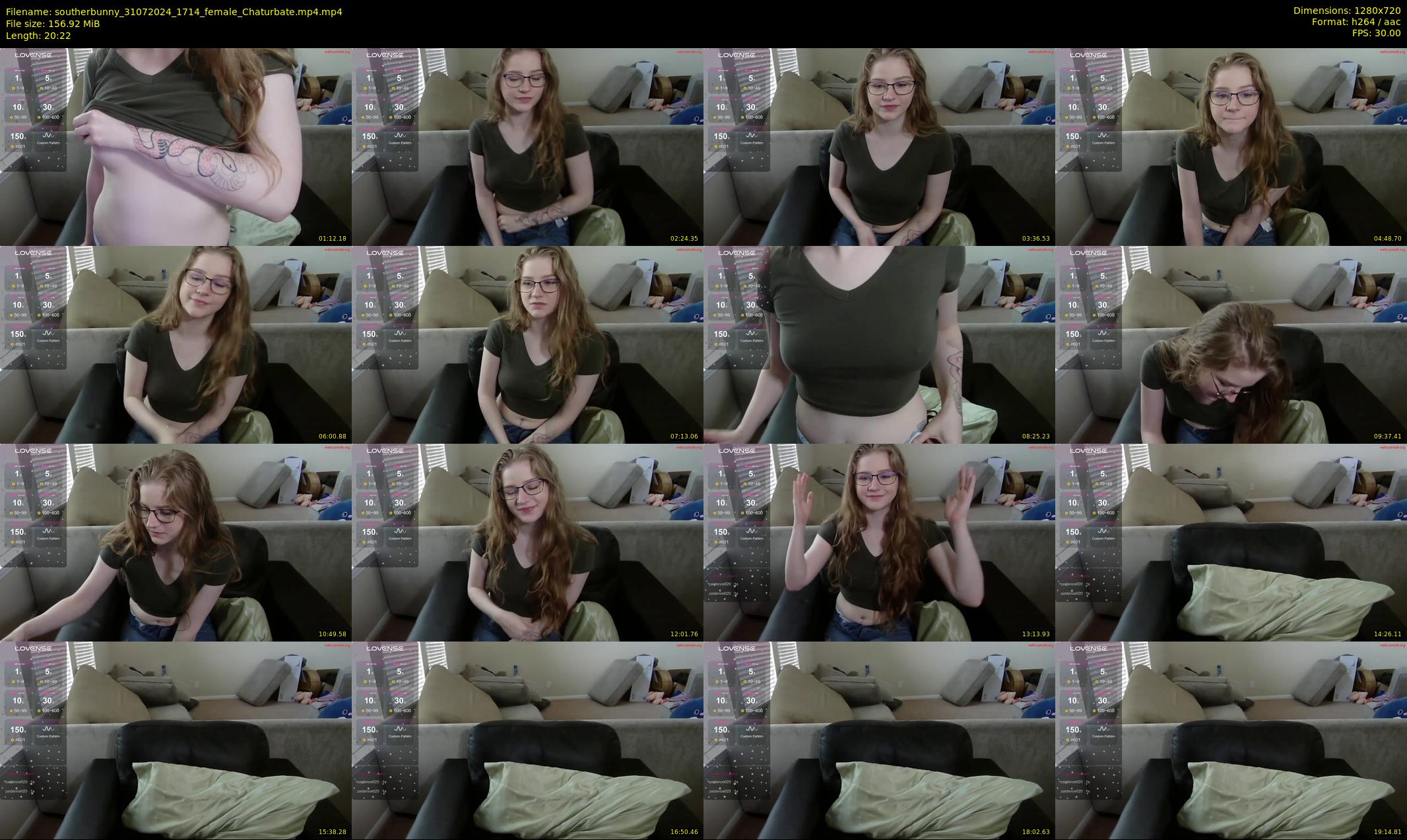southerbunny — 21 minute Chaturbate female cam show recording, 720p, Jul 31, 2024