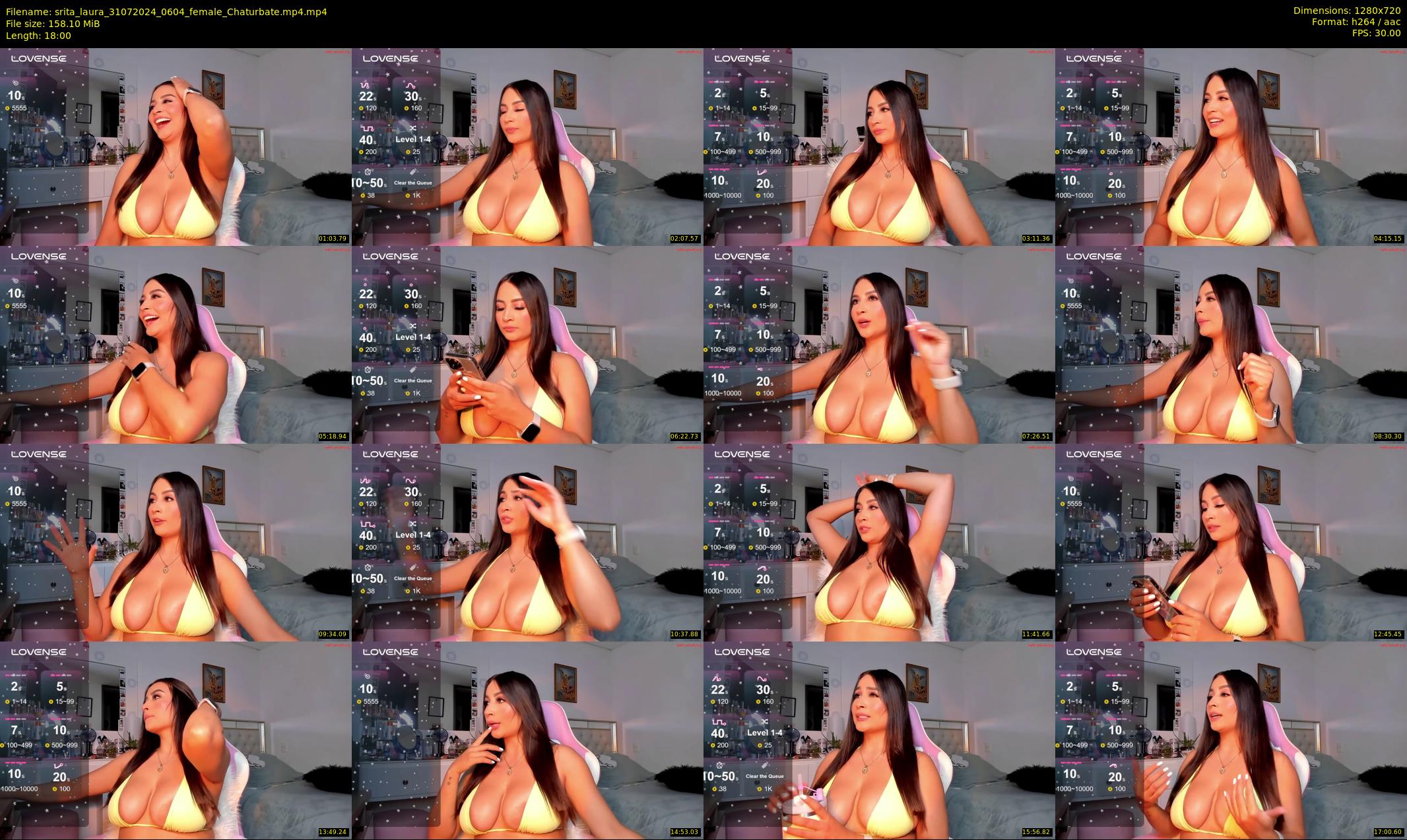 srita_laura — 18 minute Chaturbate female cam show recording, 720p, Jul 31, 2024