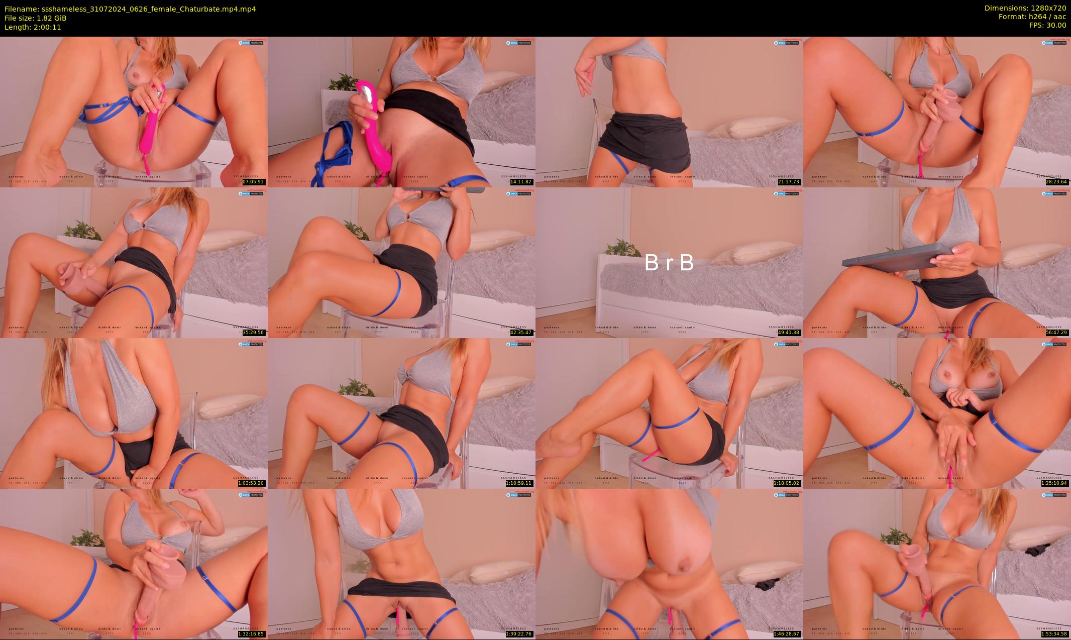 ssshameless — 121 minute Chaturbate female cam show recording, 720p, Jul 31, 2024