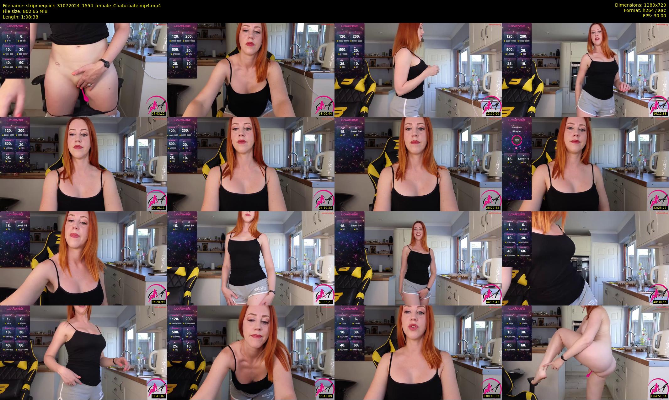 stripmequick — 69 minute Chaturbate female cam show recording, 720p, Jul 31, 2024