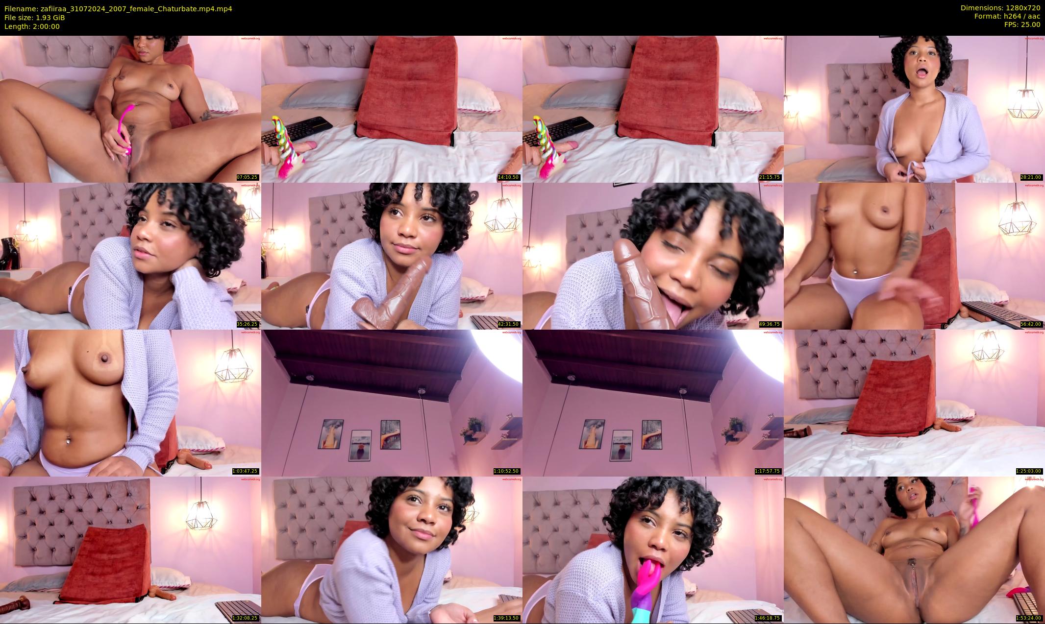 zafiiraa — 120 minute Chaturbate female cam show recording, 720p, Jul 31, 2024