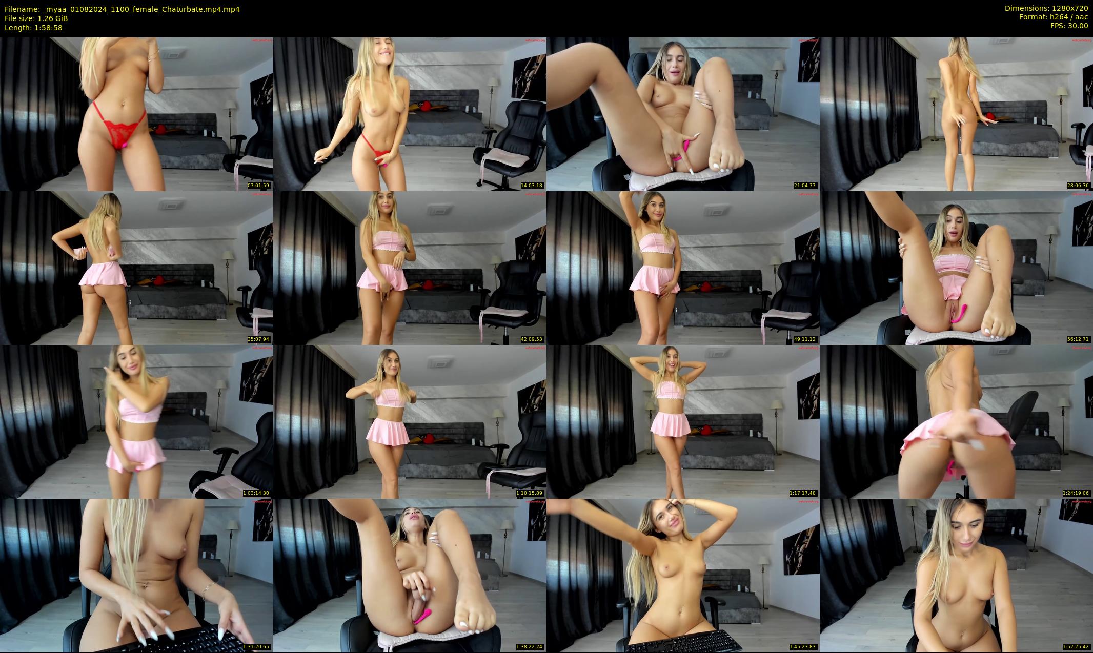 _myaa — 119 minute Chaturbate female cam show recording, 720p, Aug 1, 2024