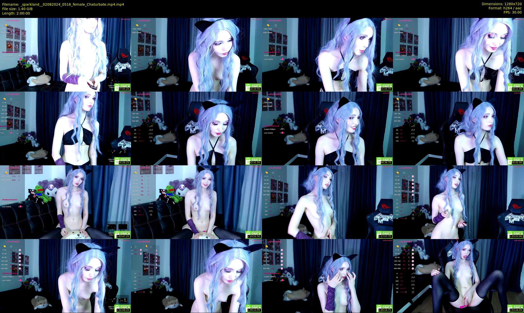 _sparkland_ — 120 minute Chaturbate female cam show recording, 720p, Aug 2, 2024