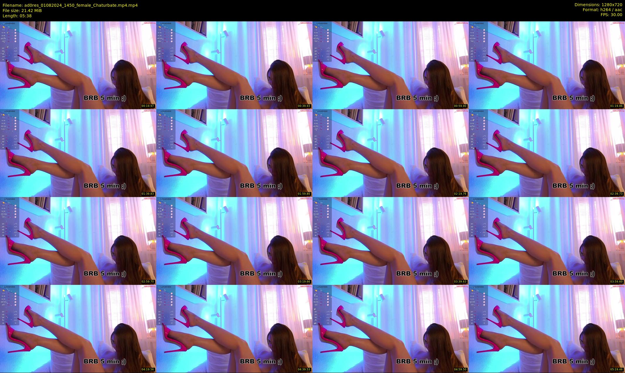 ad0res — 6 minute Chaturbate female cam show recording, 720p, Aug 1, 2024