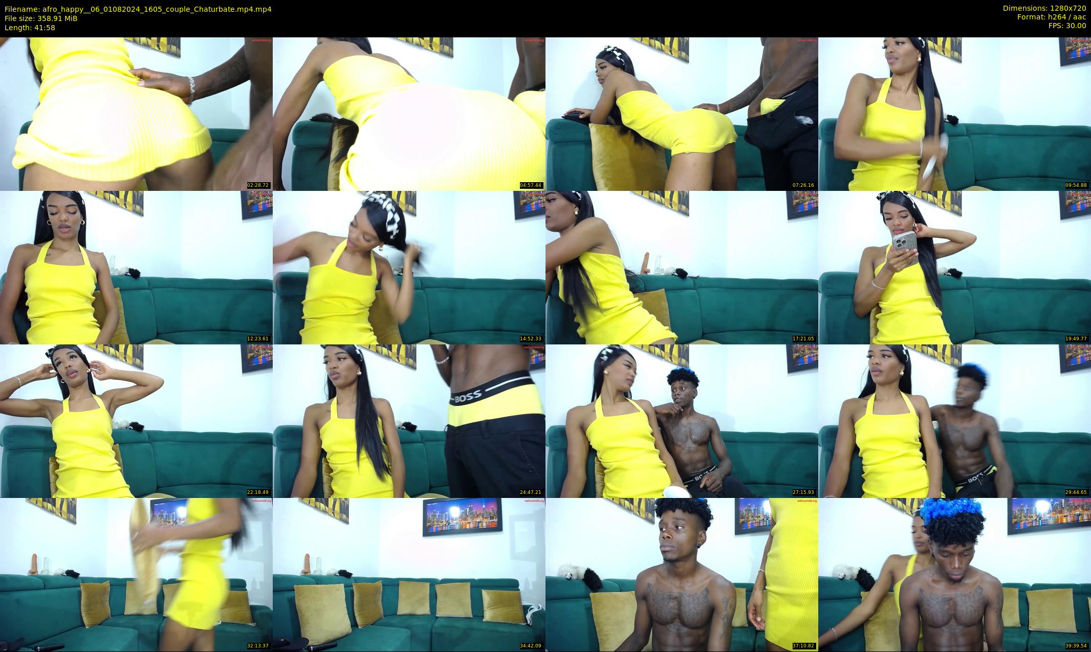 afro_happy__06 — 42 minute Chaturbate couple cam show recording, 720p, Aug 1, 2024