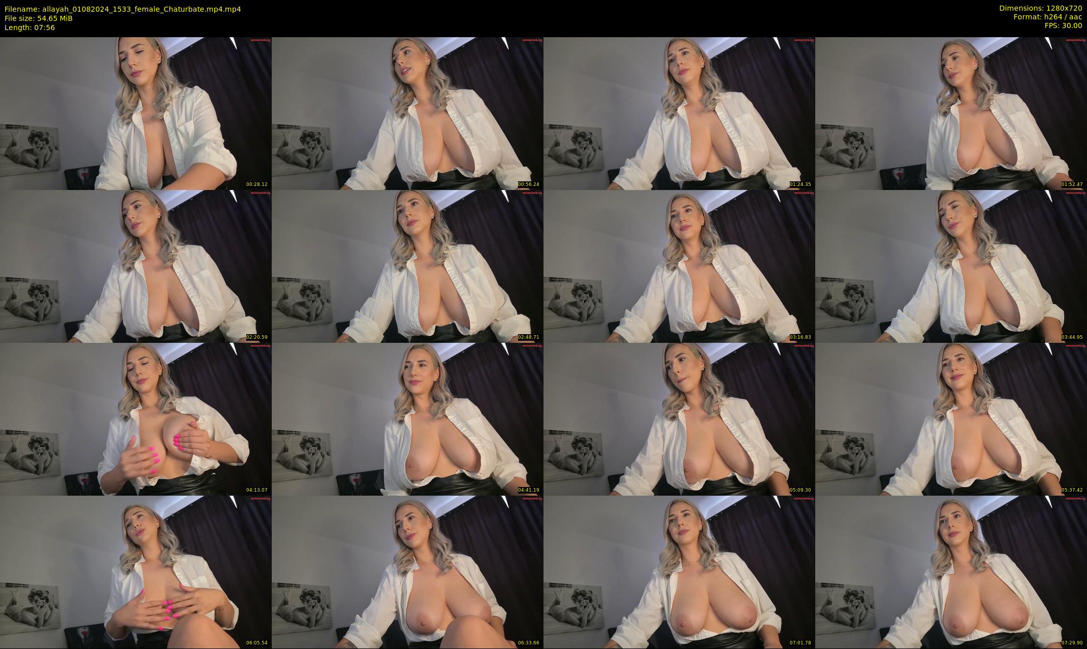 allayah — 8 minute Chaturbate female cam show recording, 720p, Aug 1, 2024