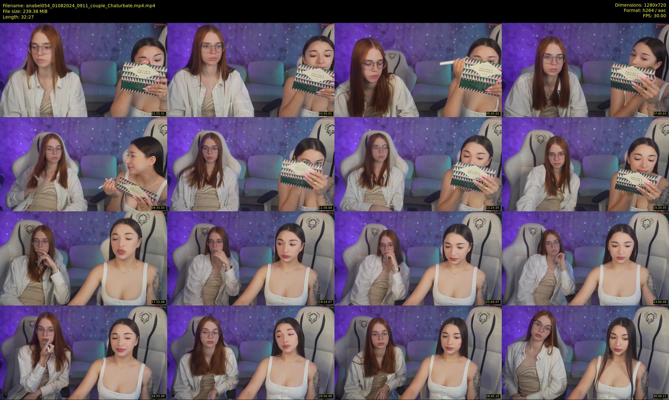 anabel054 — 33 minute Chaturbate female cam show recording, 720p, Aug 1, 2024