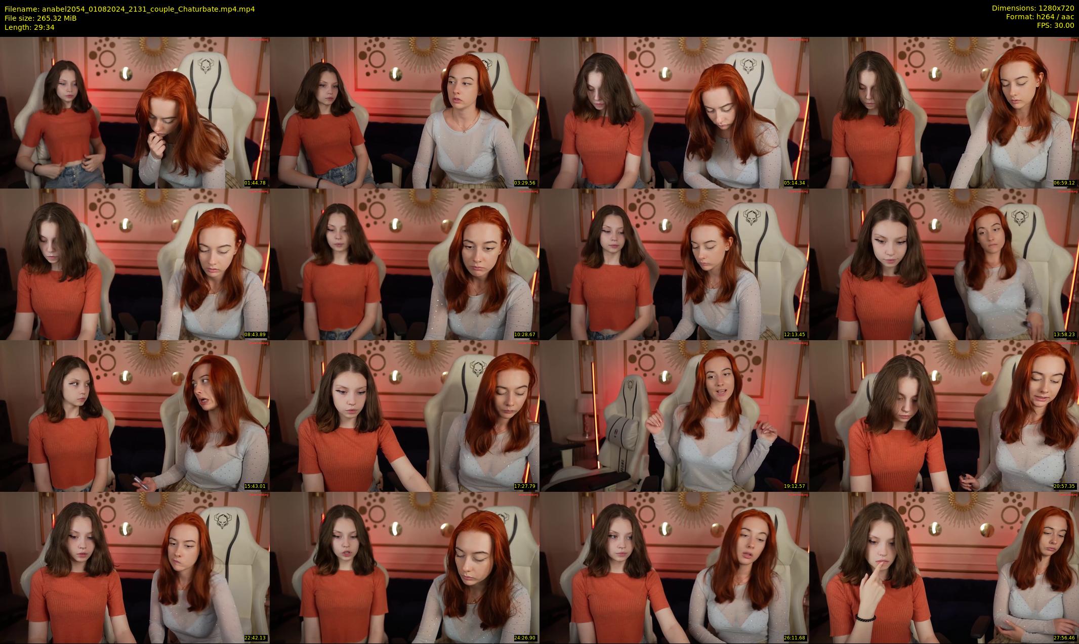 anabel2054 — 30 minute Chaturbate female cam show recording, 720p, Aug 1, 2024