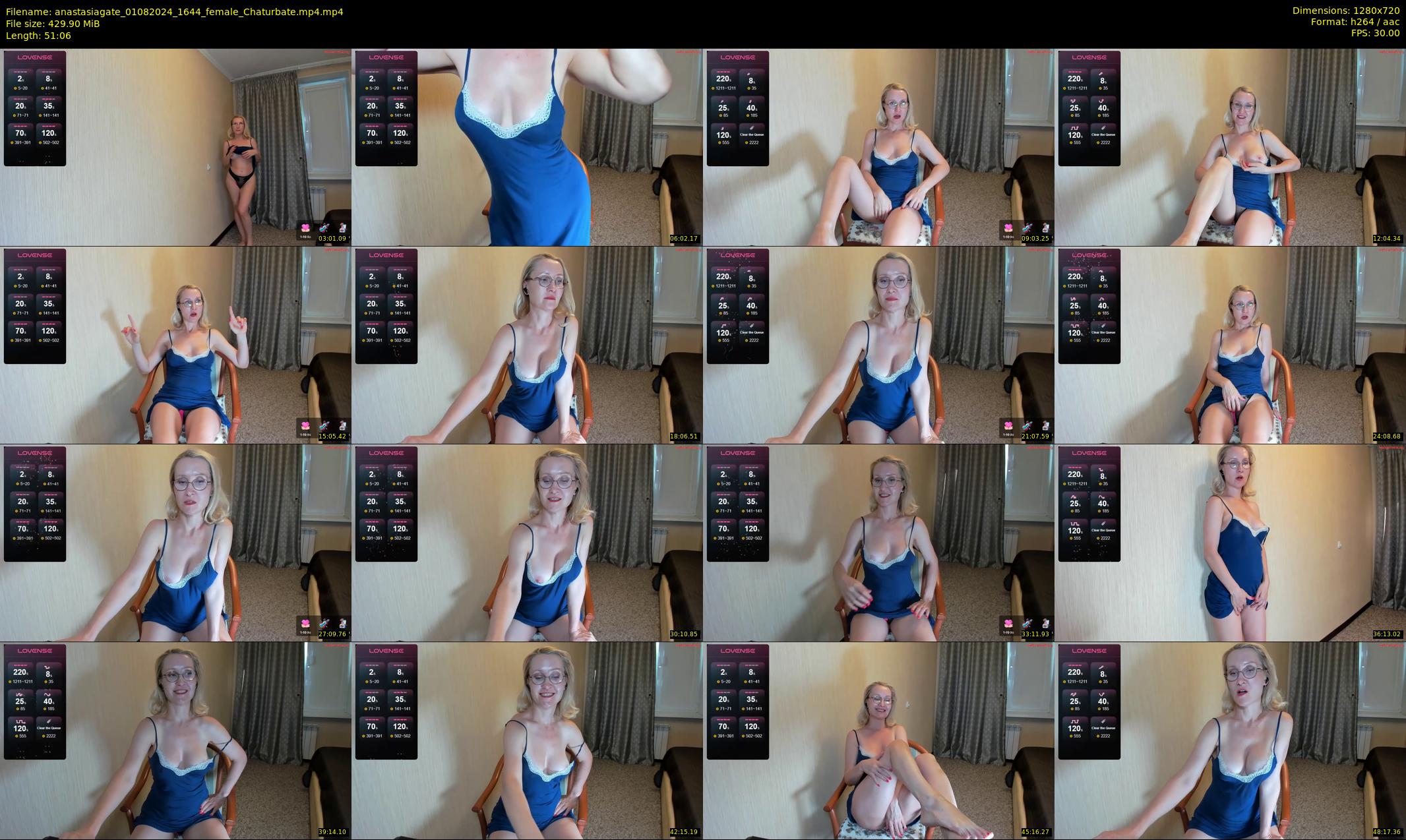 anastasiagate — 52 minute Chaturbate female cam show recording, 720p, Aug 1, 2024