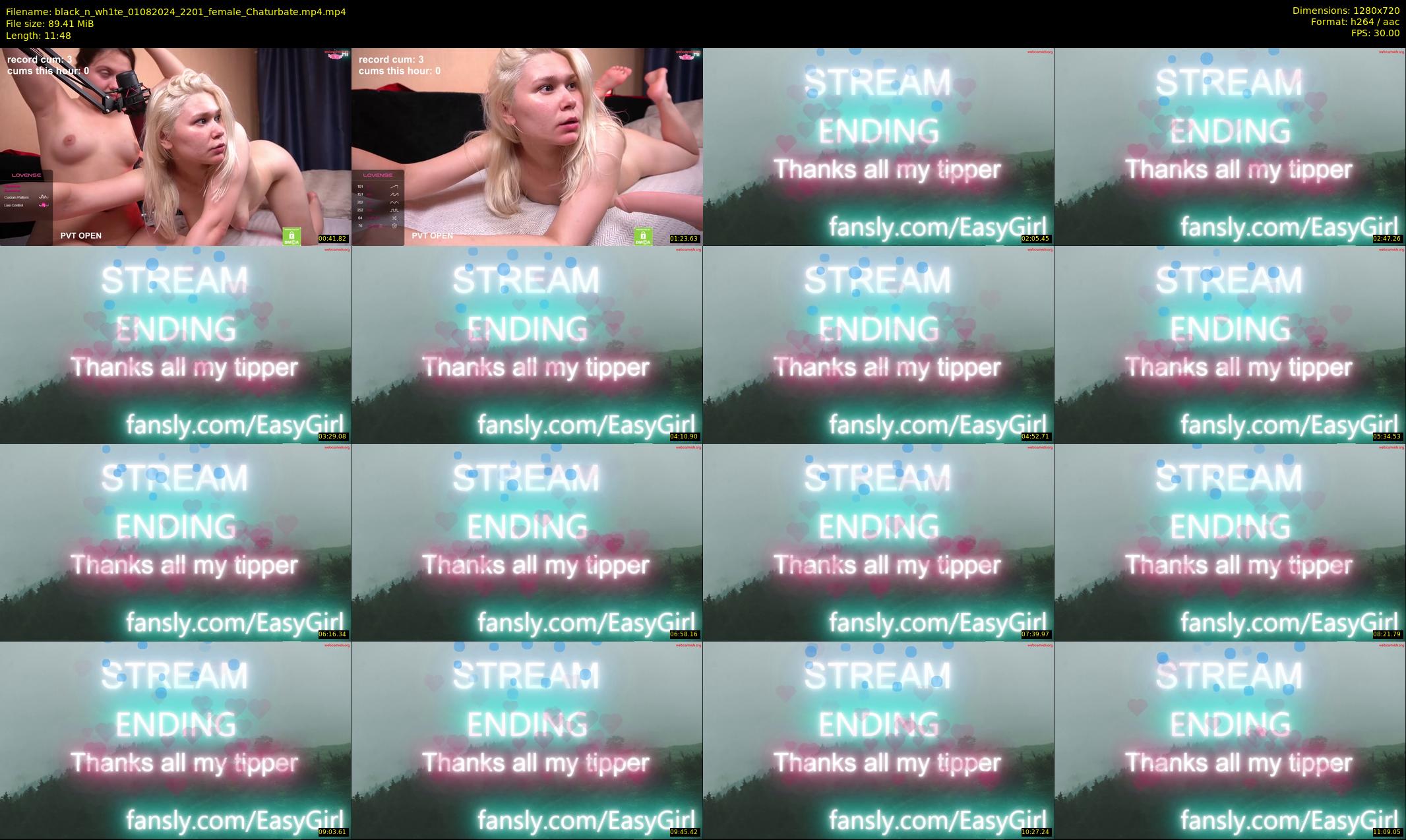 black_n_wh1te — 12 minute Chaturbate female cam show recording, 720p, Aug 1, 2024