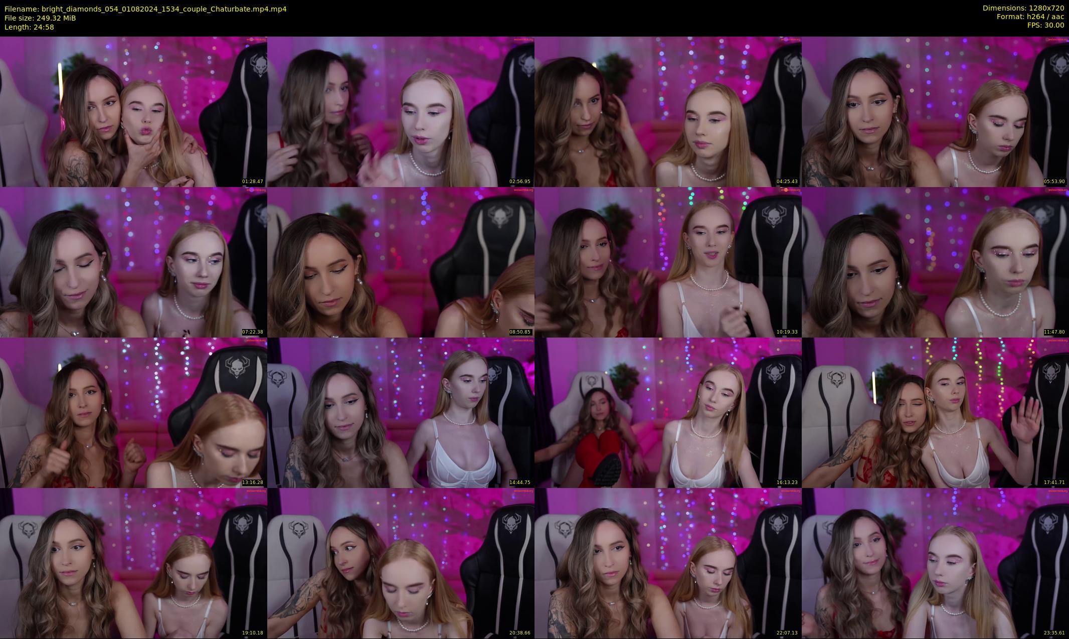 bright_diamonds_054 — 25 minute Chaturbate couple cam show recording, 720p, Aug 1, 2024