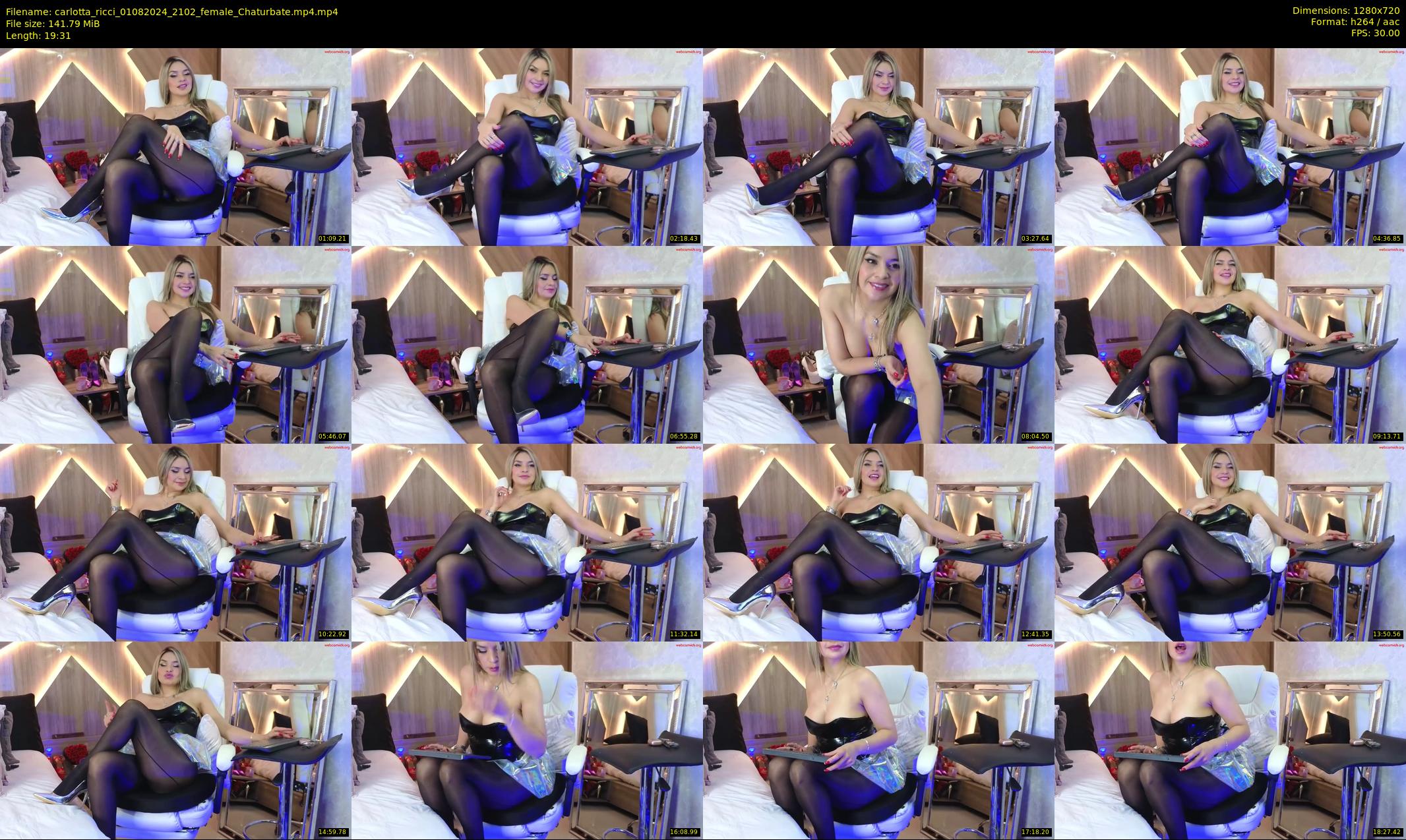 carlotta_ricci — 20 minute Chaturbate female cam show recording, 720p, Aug 1, 2024
