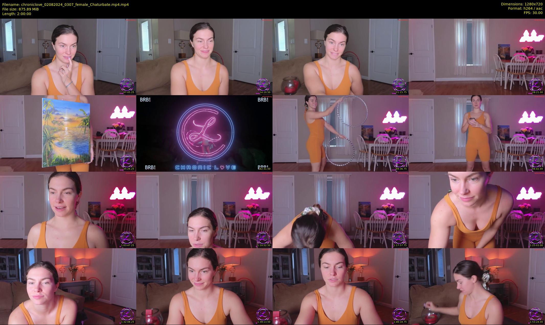 chroniclove — 120 minute Chaturbate female cam show recording, 720p, Aug 2, 2024