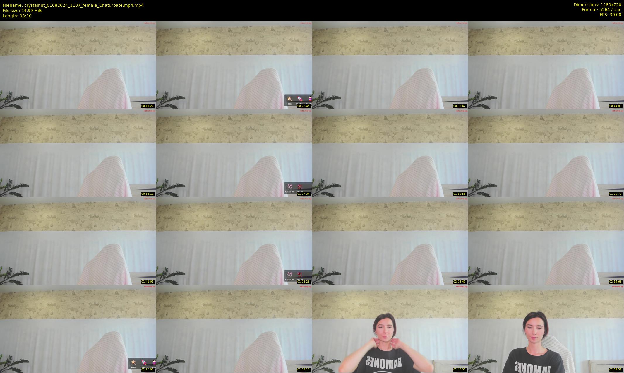 crystalnut — 4 minute Chaturbate female cam show recording, 720p, Aug 1, 2024