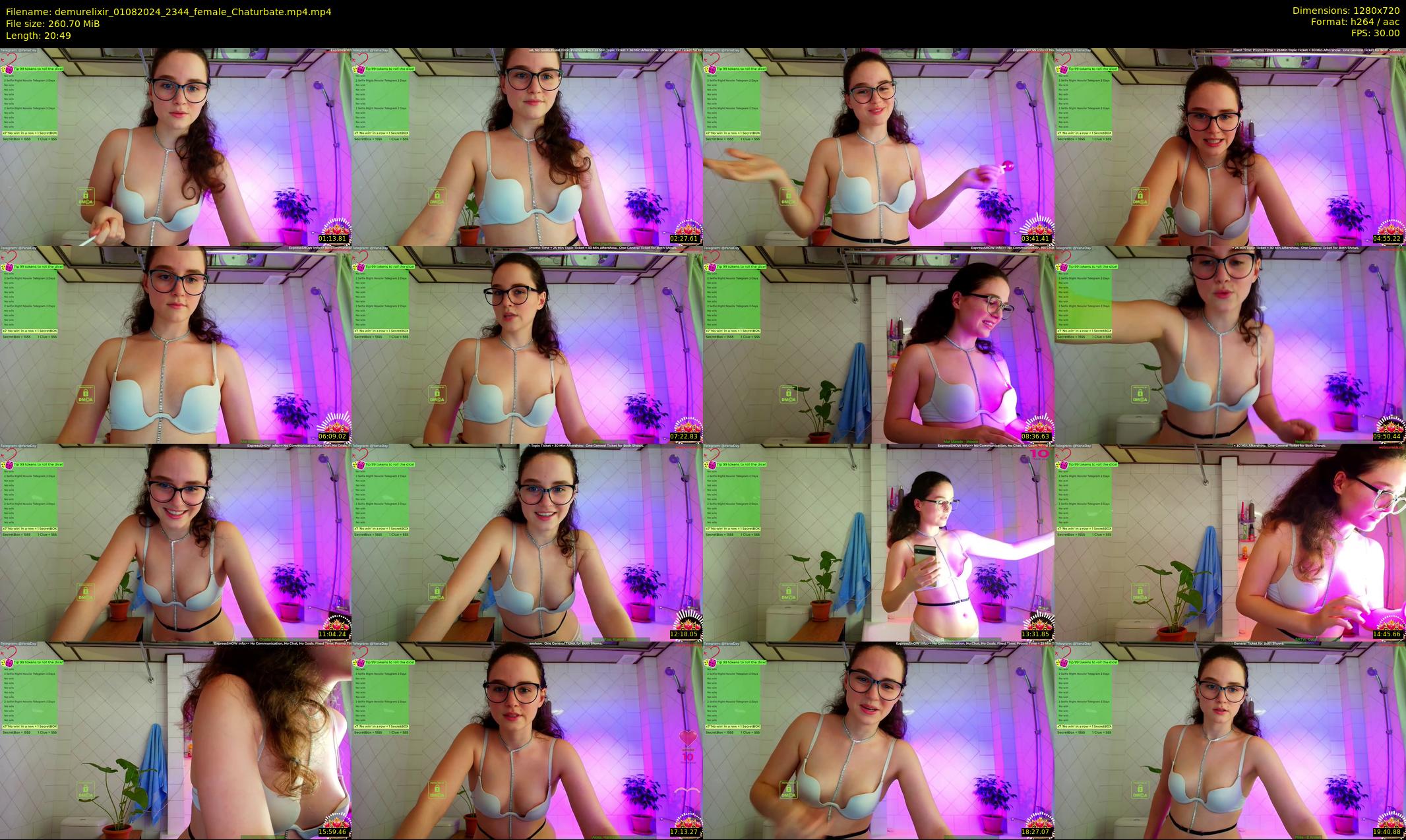 demurelixir — 21 minute Chaturbate female cam show recording, 720p, Aug 1, 2024