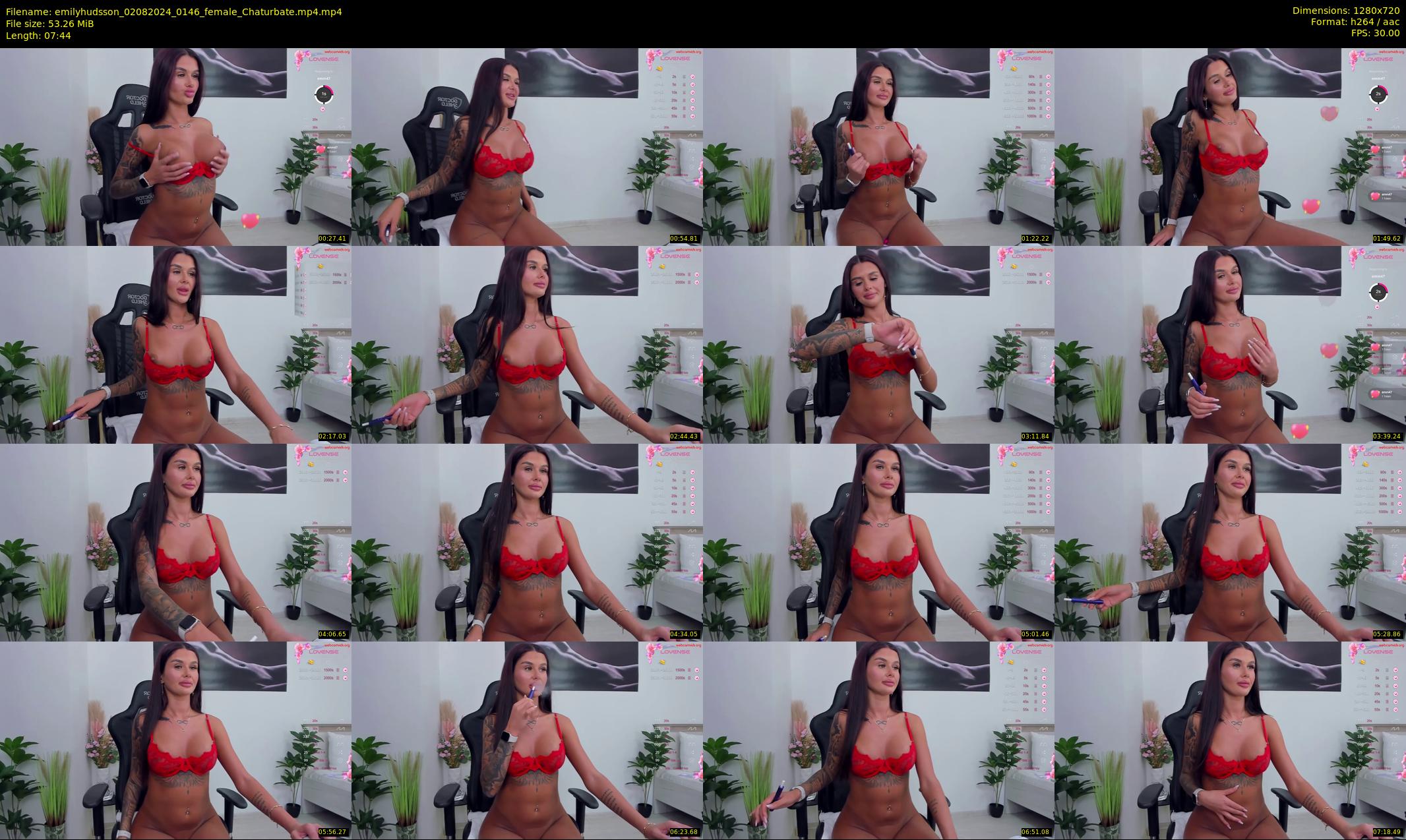 emilyhudsson — 8 minute Chaturbate female cam show recording, 720p, Aug 2, 2024