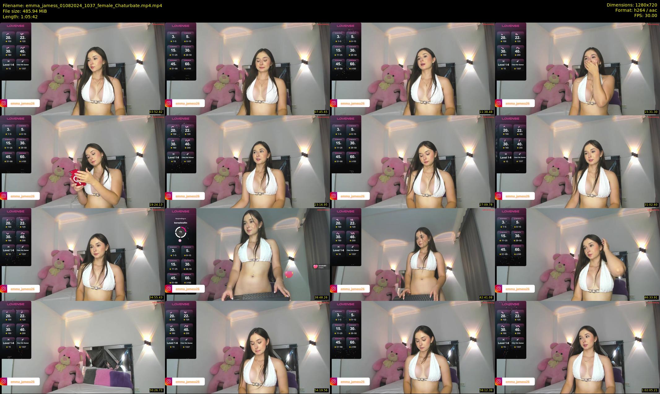 emma_jamess — 66 minute Chaturbate female cam show recording, 720p, Aug 1, 2024